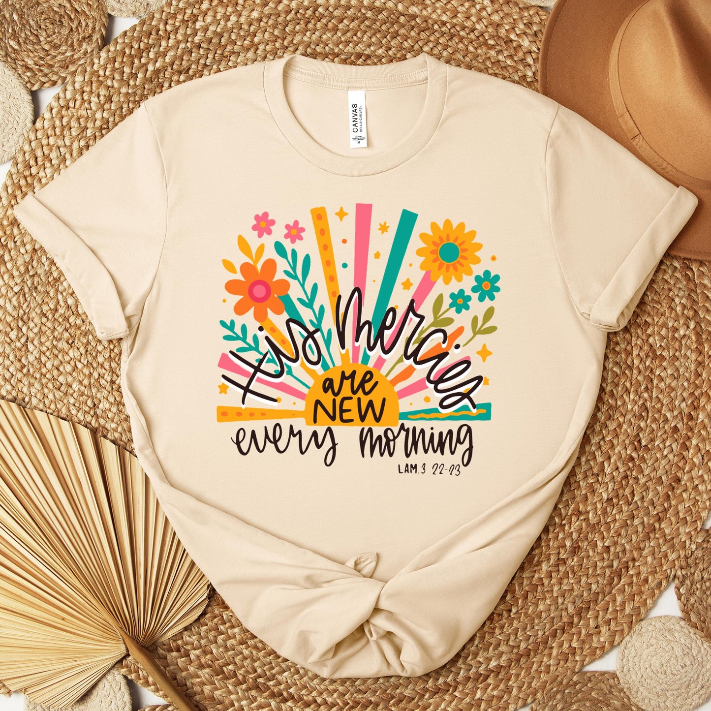 His Mercies Are New Every Morning Lamentation 3.22-23 01 Premium T-shirt