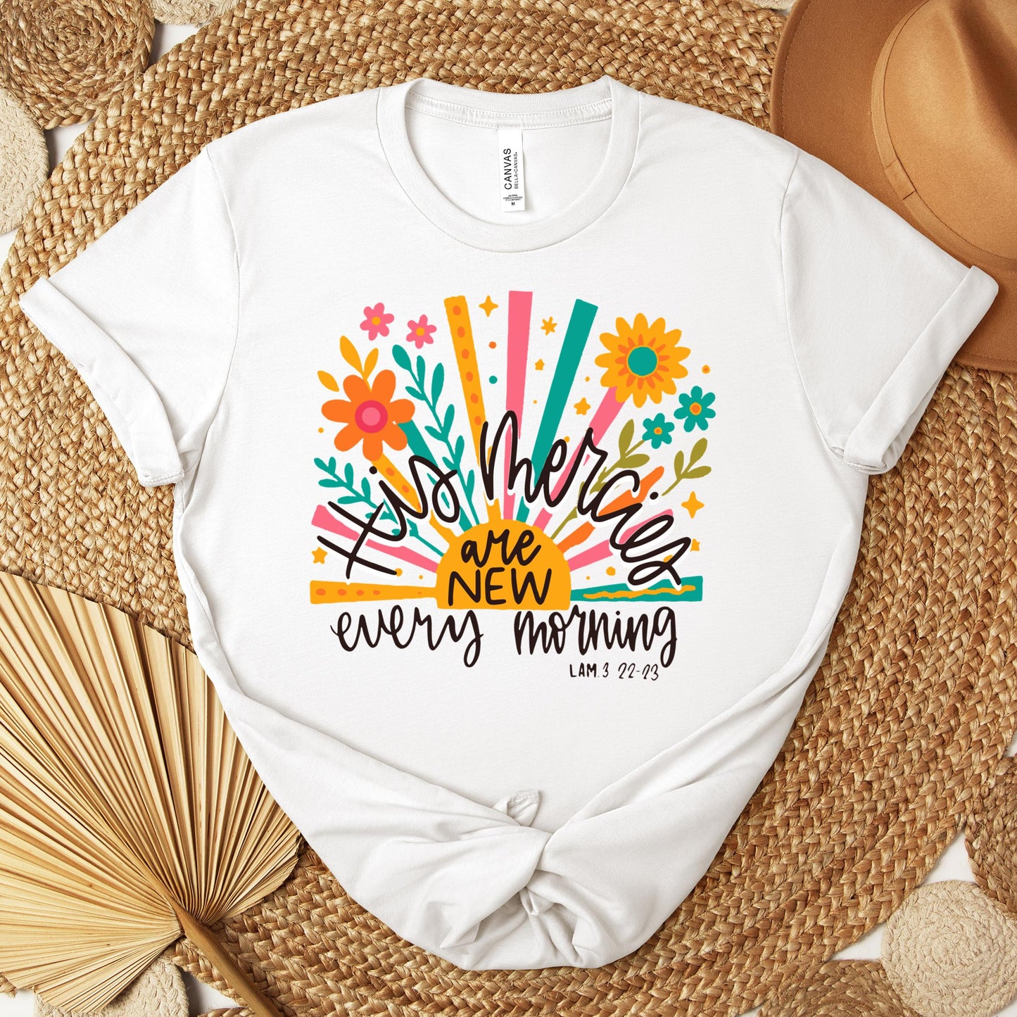 His Mercies Are New Every Morning Lamentation 3.22-23 01 Premium T-shirt