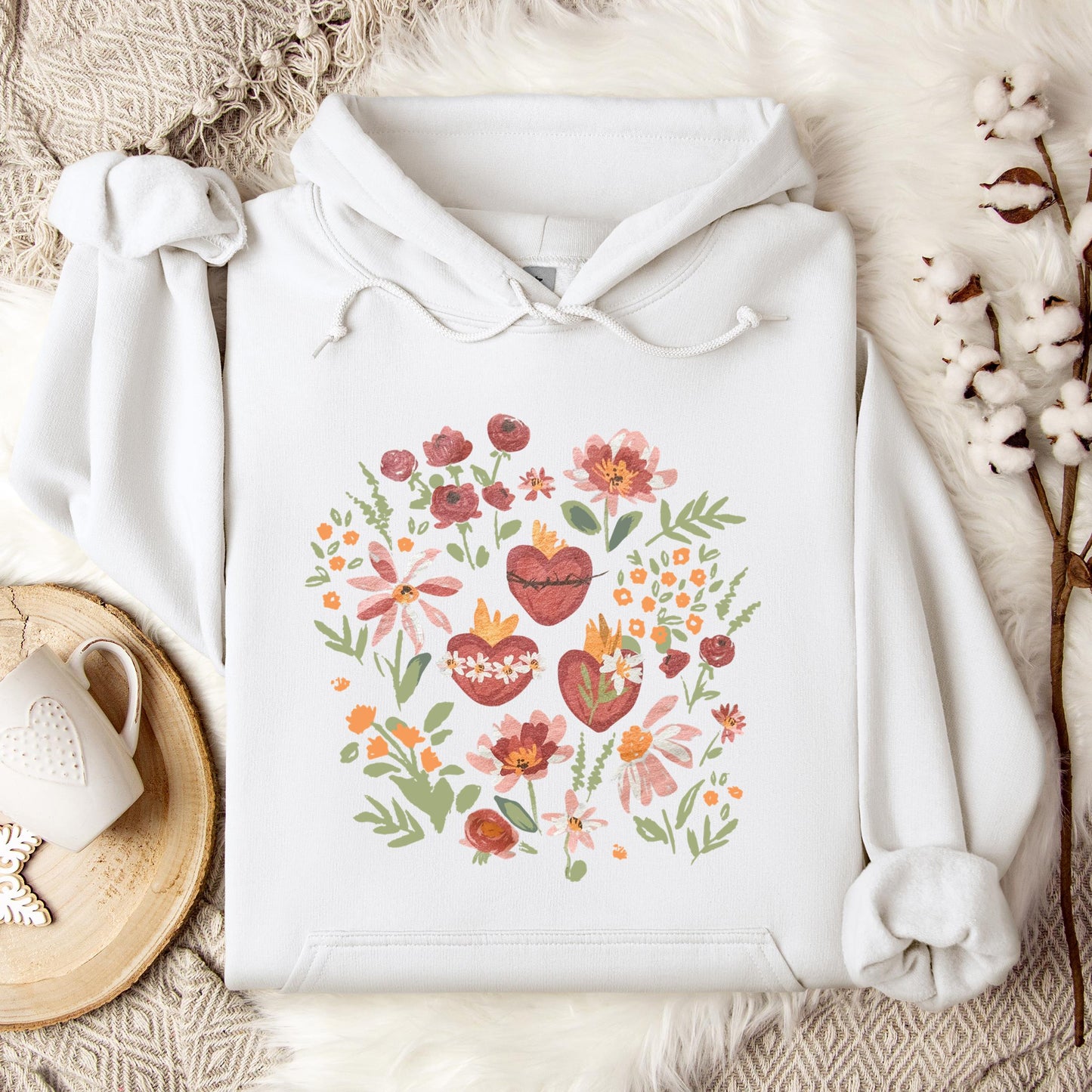 Holy Family Hearts Hoodie