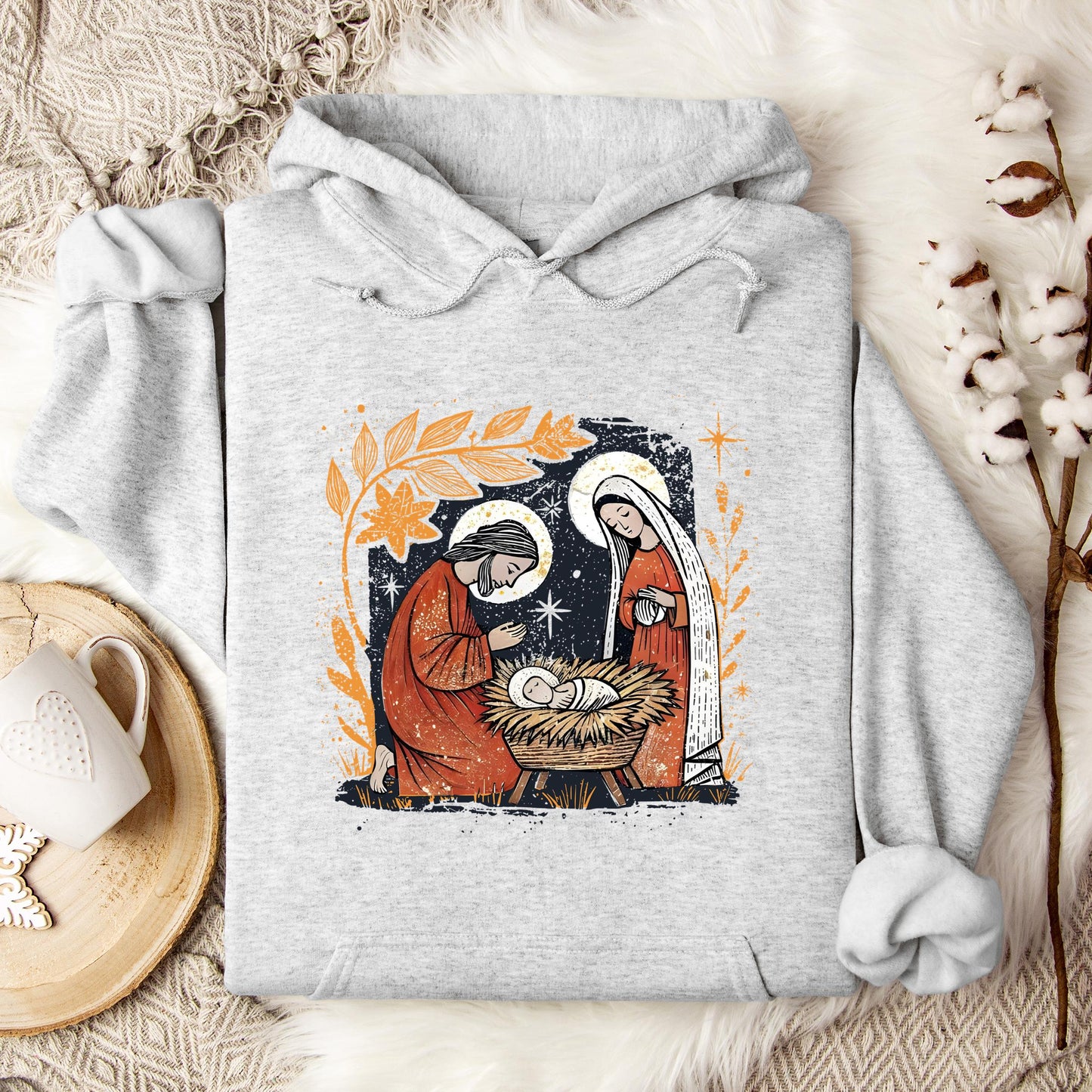 Holy Family Mary Joseph Jesus Hoodie