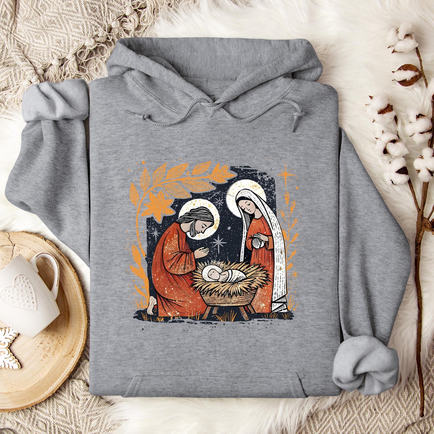 Holy Family Mary Joseph Jesus Hoodie