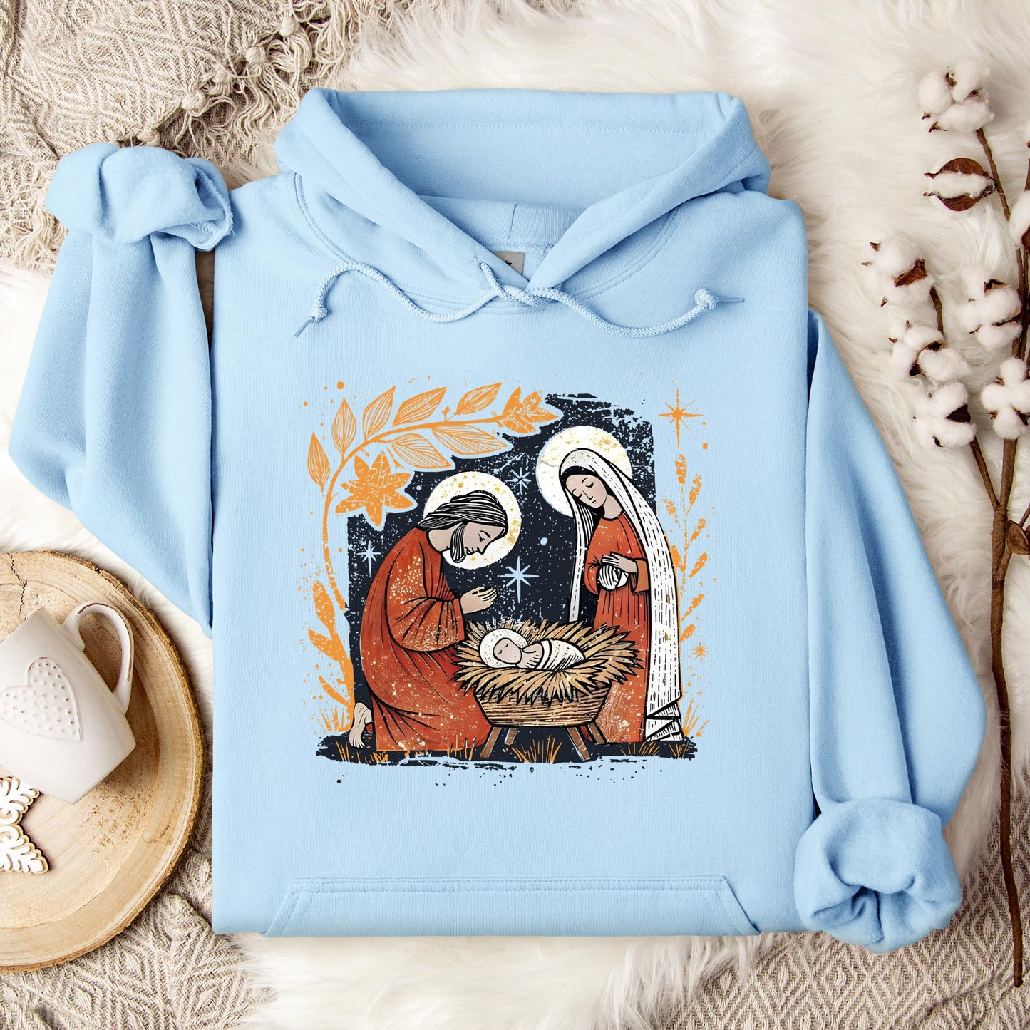 Holy Family Mary Joseph Jesus Hoodie