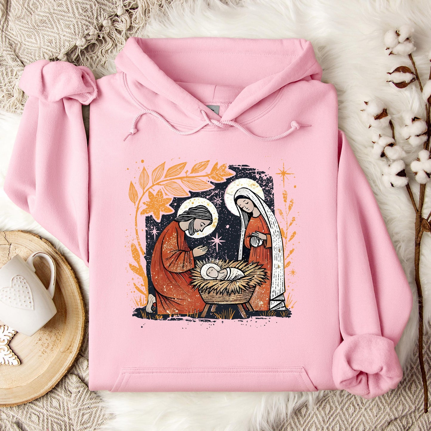 Holy Family Mary Joseph Jesus Hoodie