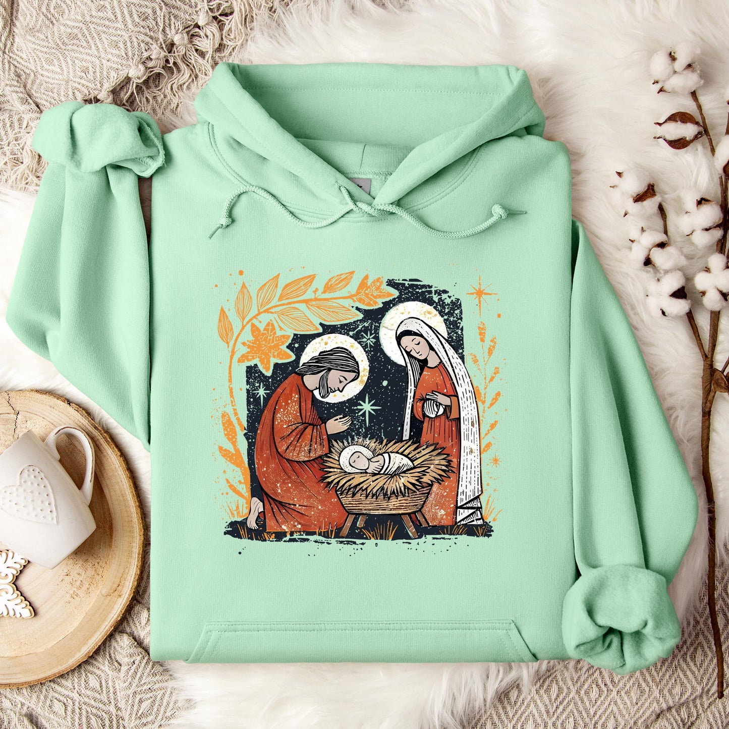 Holy Family Mary Joseph Jesus Hoodie