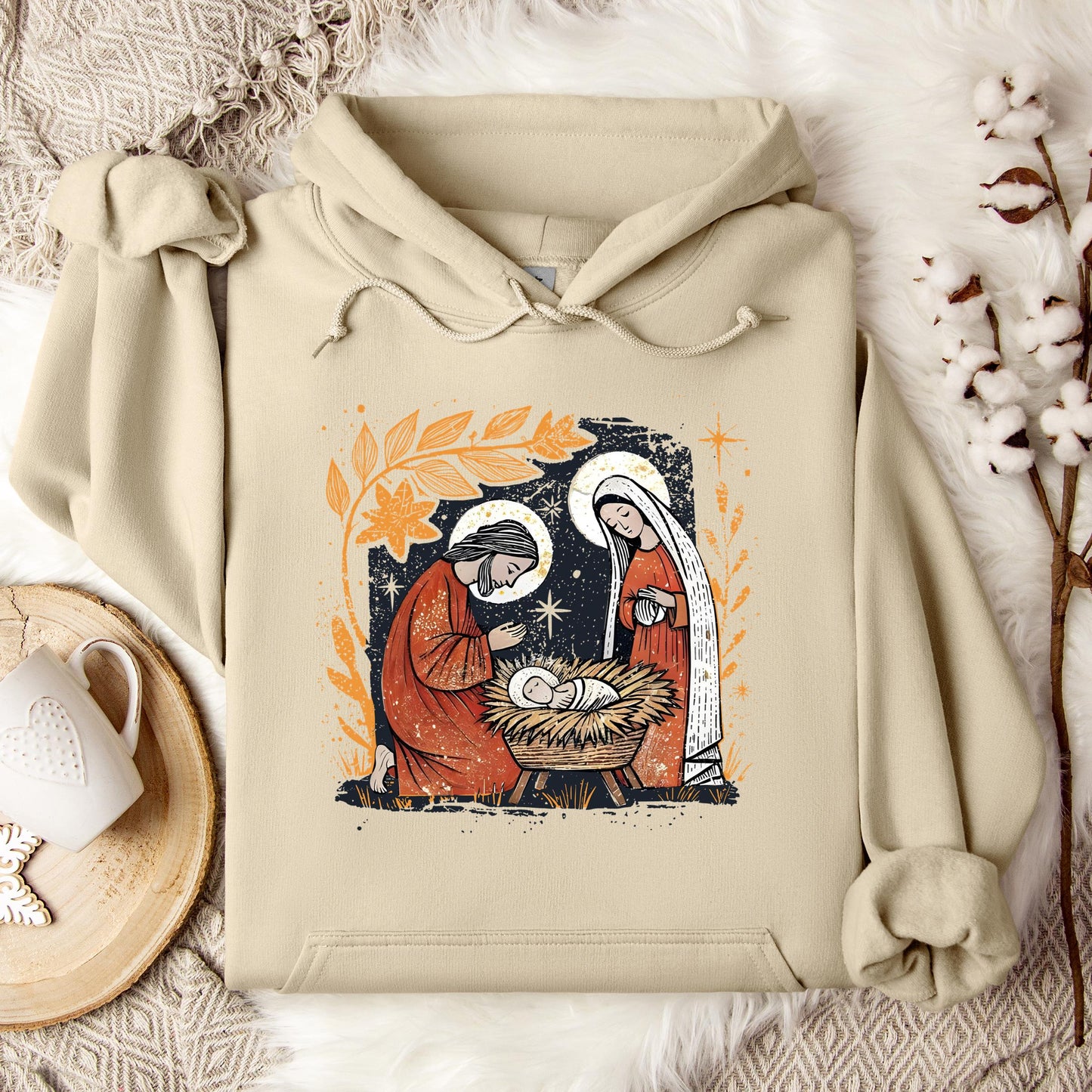 Holy Family Mary Joseph Jesus Hoodie