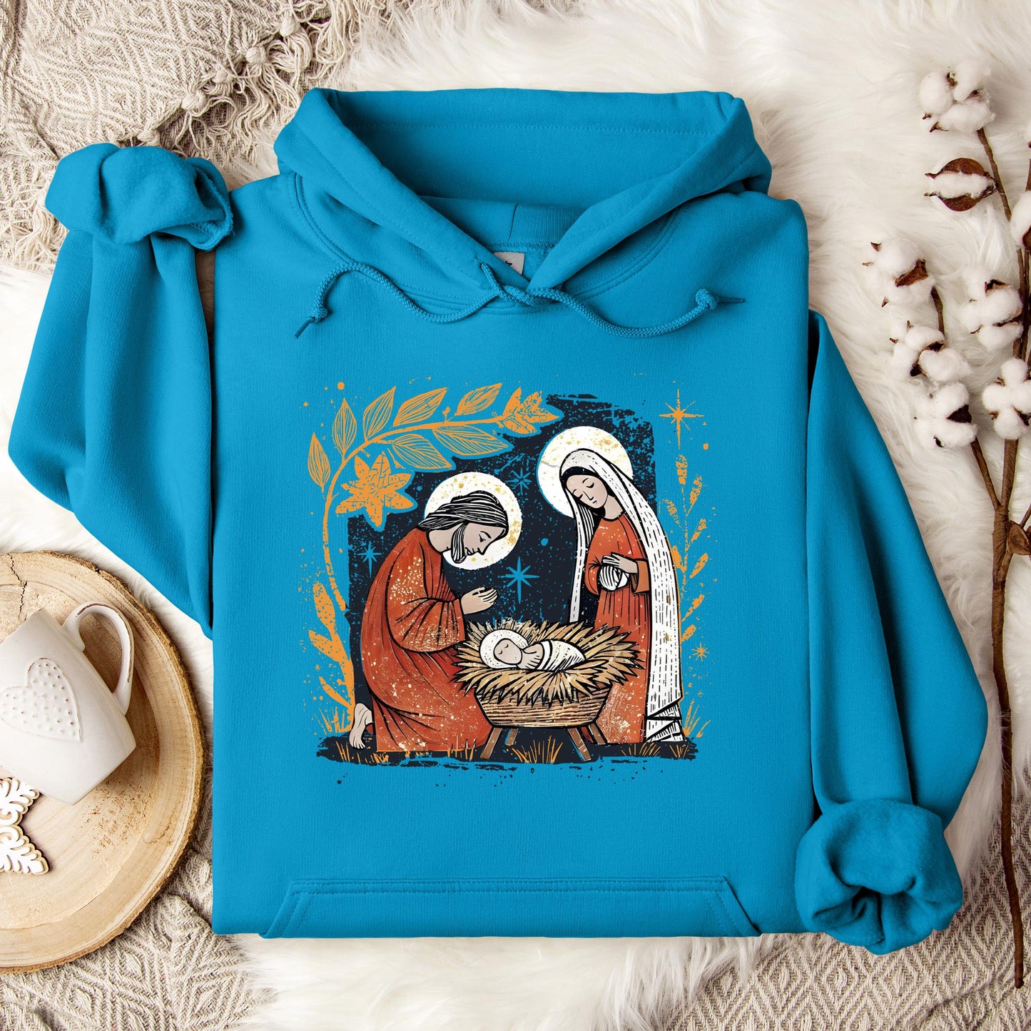 Holy Family Mary Joseph Jesus Hoodie