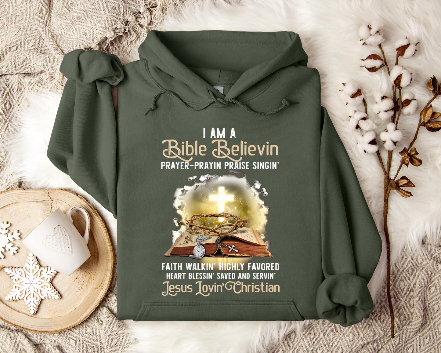 I Am A Bible Beliving Jesus Loving Christian Hoodie
