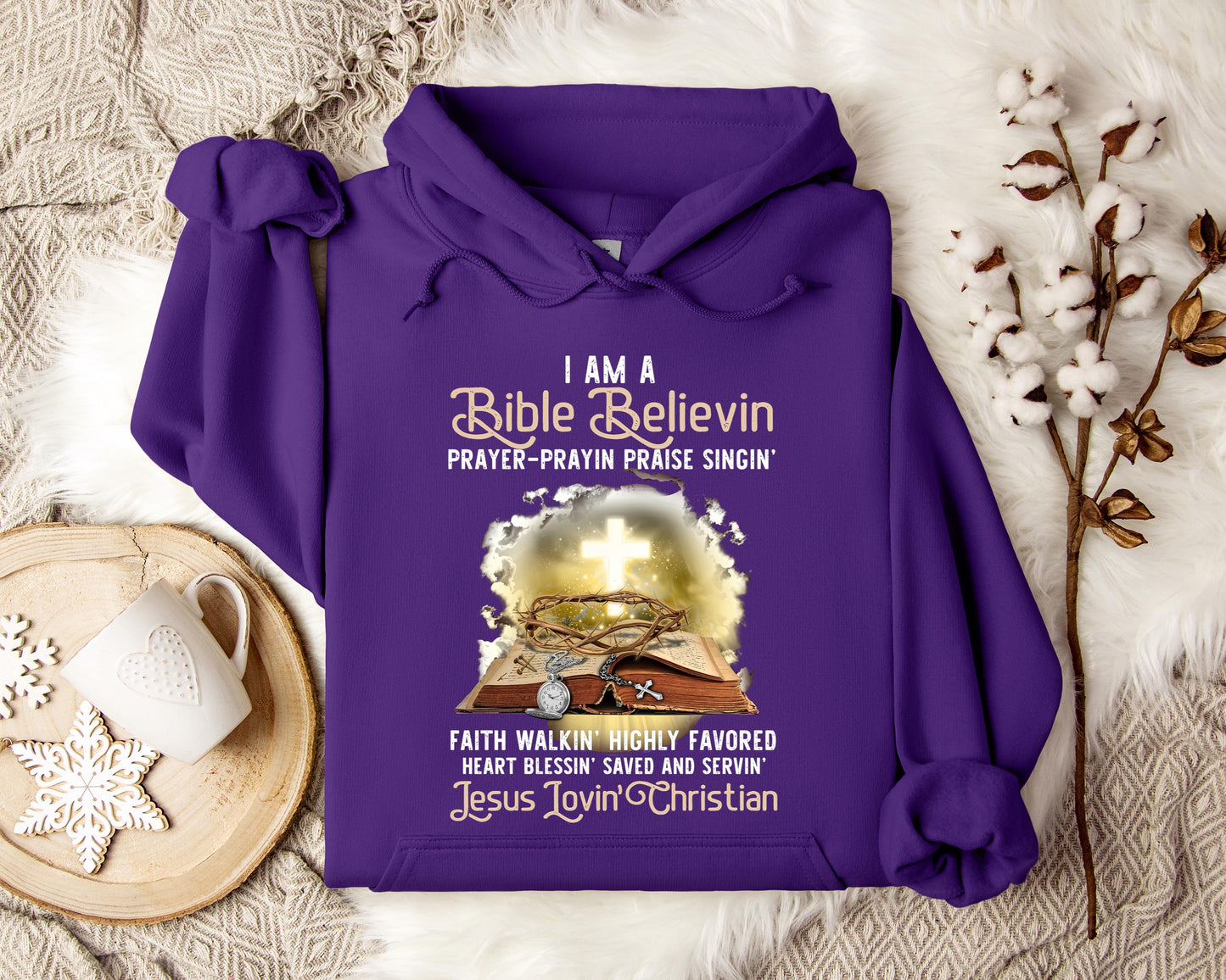 I Am A Bible Beliving Jesus Loving Christian Hoodie