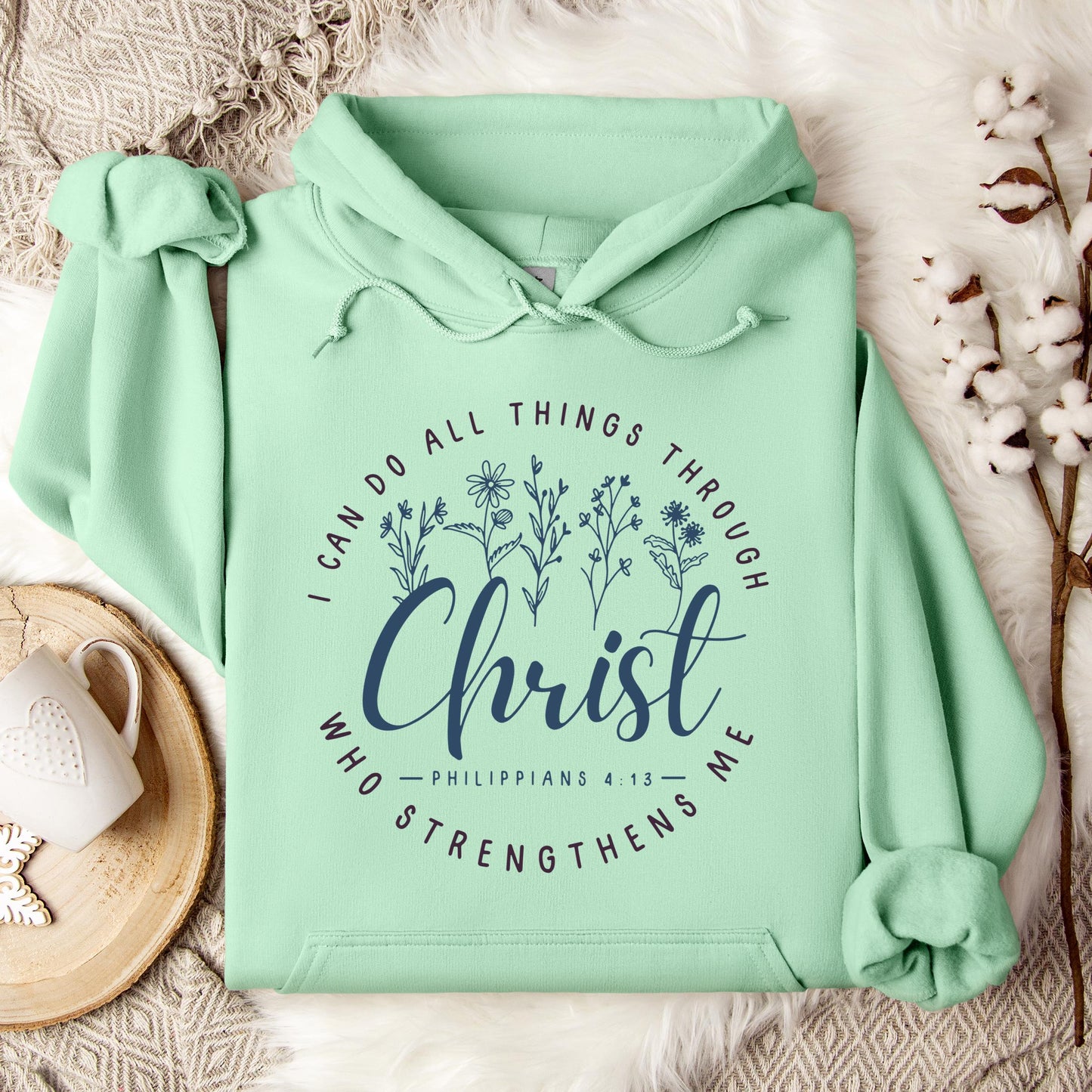 I Can Do All Things Through Christ Who Strengthens Me Philippians 4.13 02 Hoodie