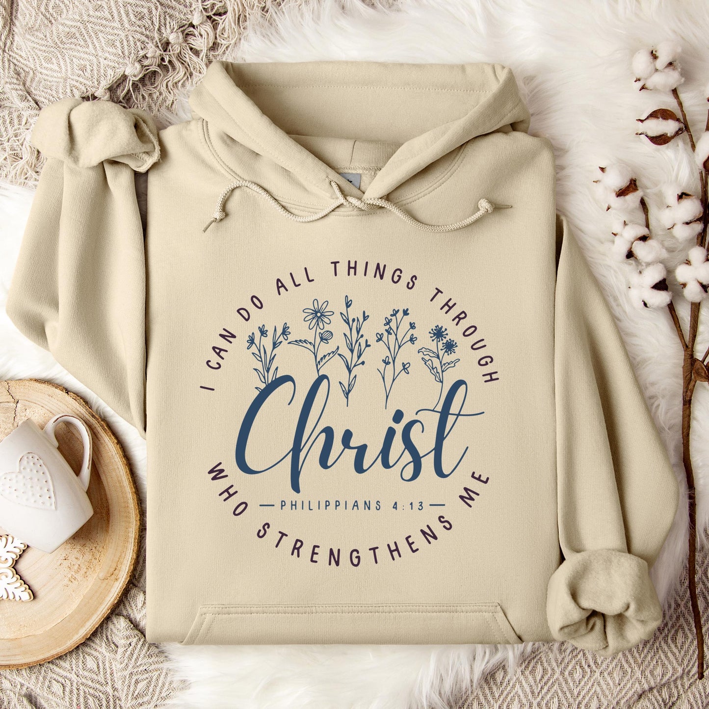 I Can Do All Things Through Christ Who Strengthens Me Philippians 4.13 02 Hoodie