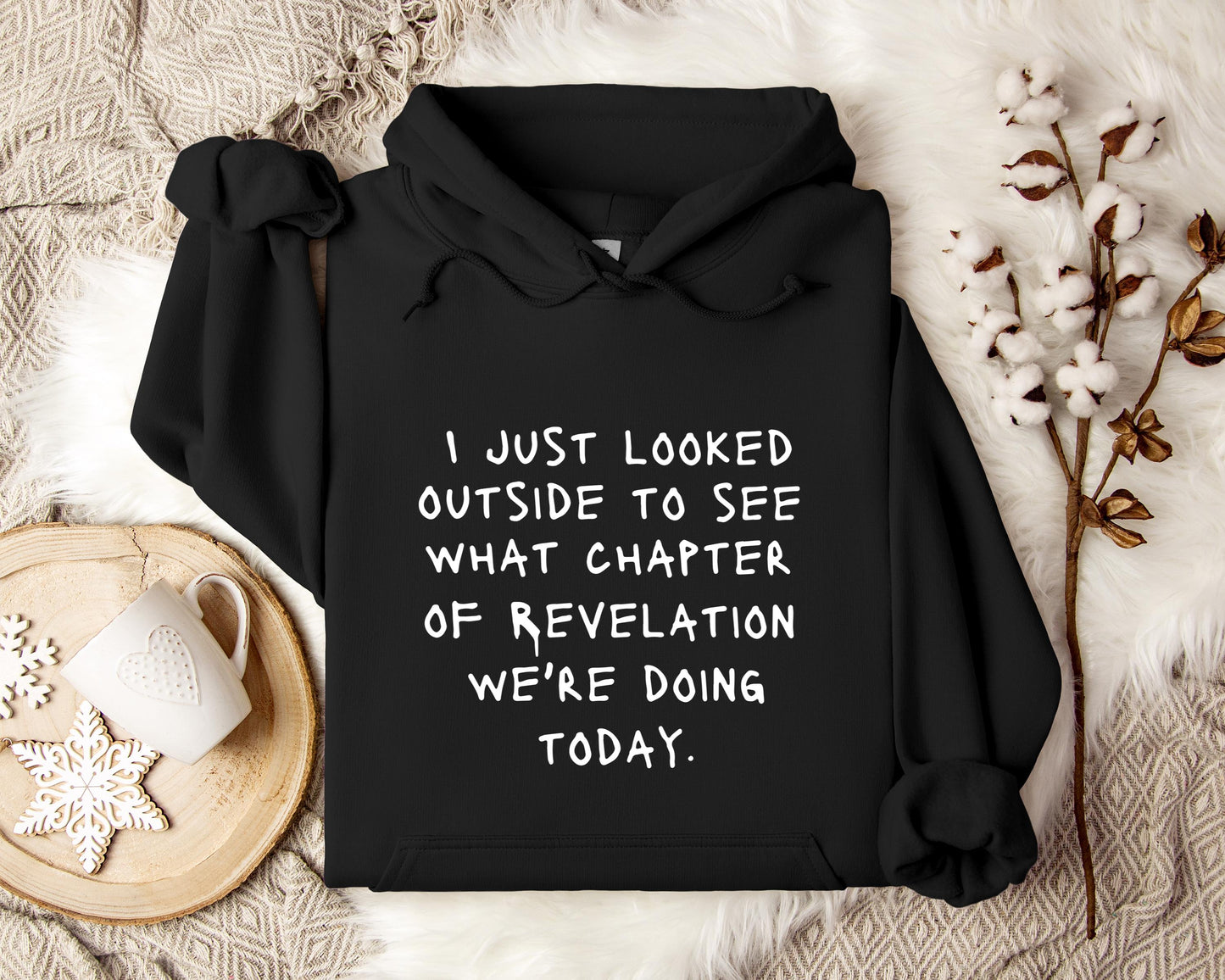 I Just Looked Outside To See What Chapter Of Revelation We're Doing Today Hoodie