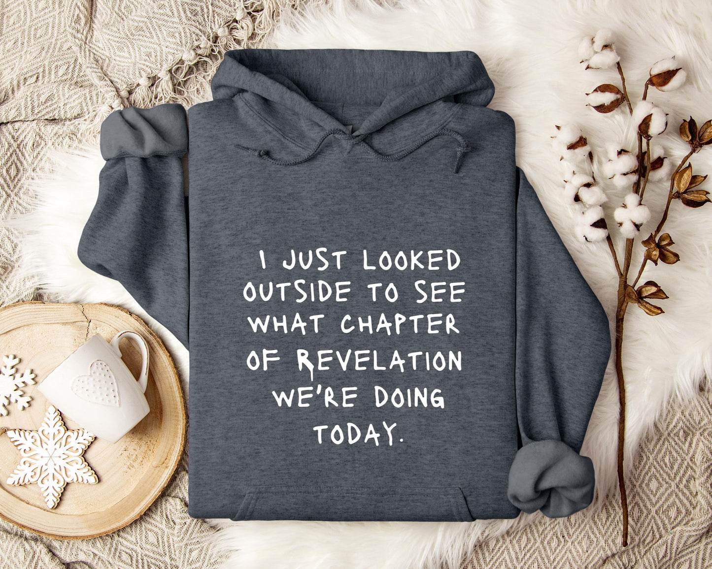 I Just Looked Outside To See What Chapter Of Revelation We're Doing Today Hoodie