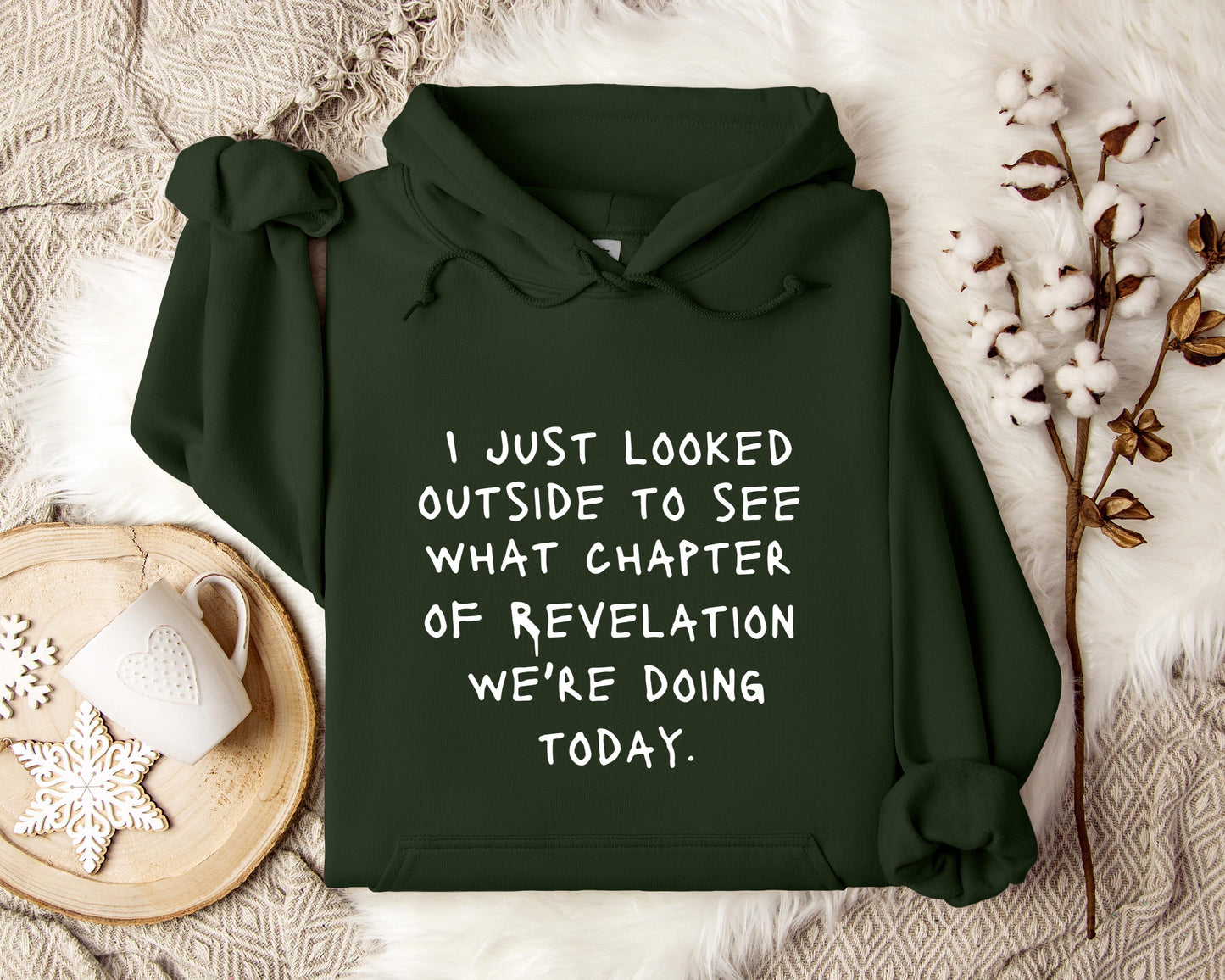 I Just Looked Outside To See What Chapter Of Revelation We're Doing Today Hoodie