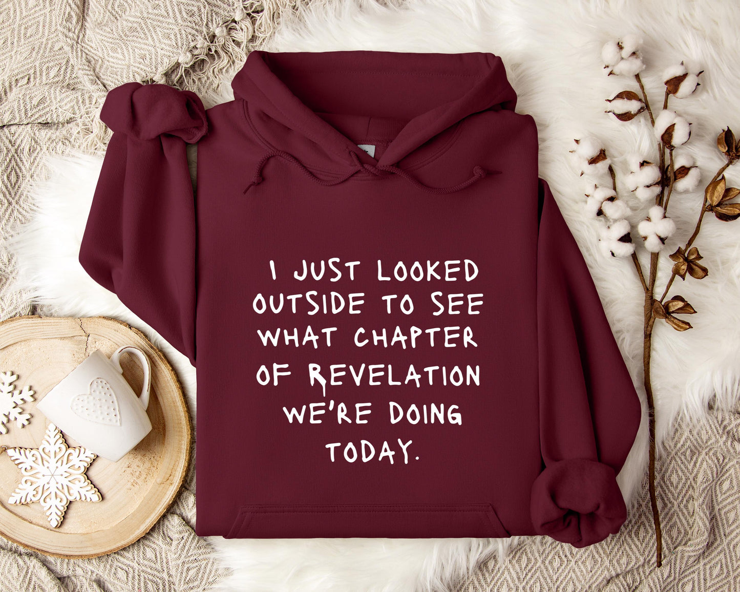 I Just Looked Outside To See What Chapter Of Revelation We're Doing Today Hoodie