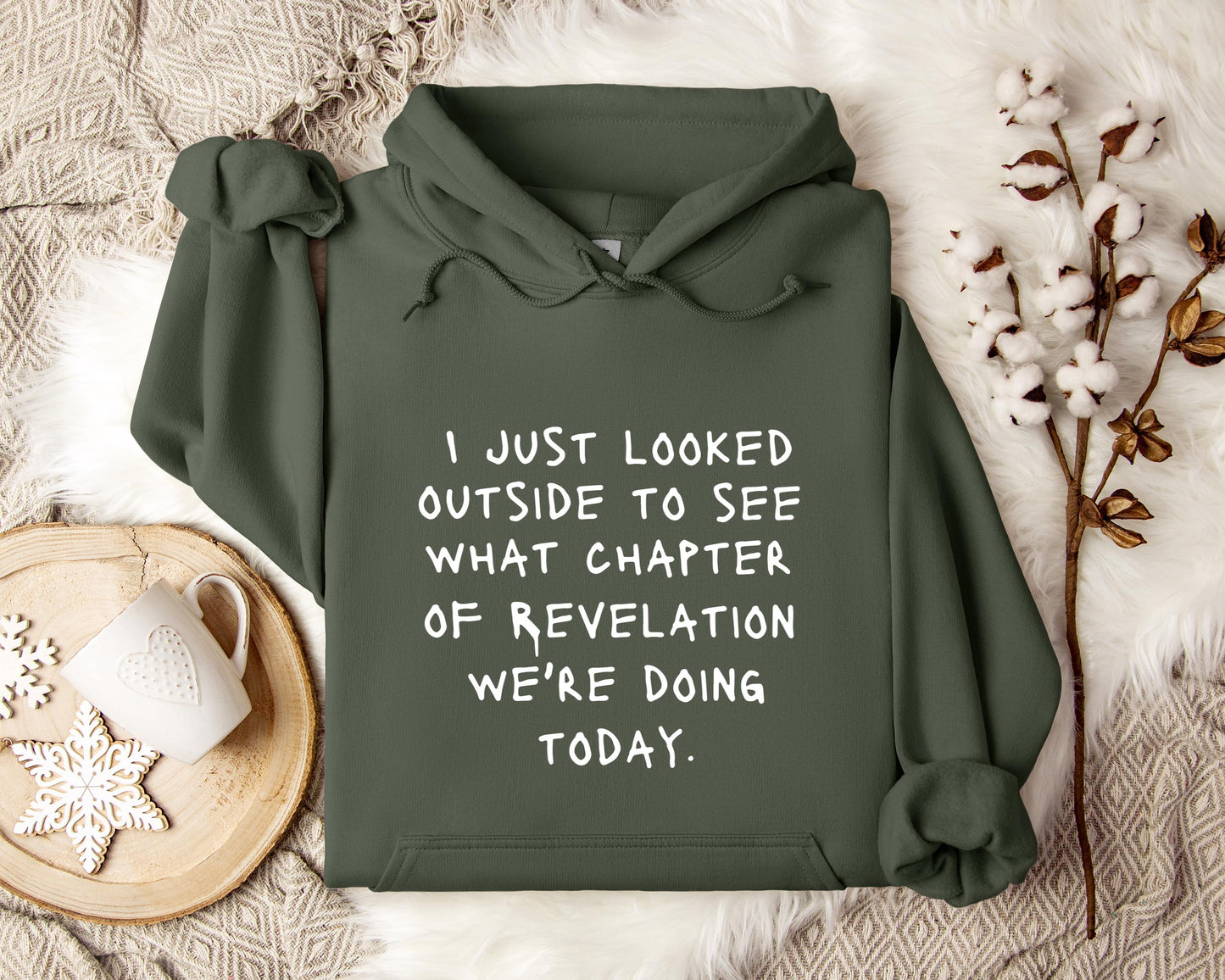 I Just Looked Outside To See What Chapter Of Revelation We're Doing Today Hoodie