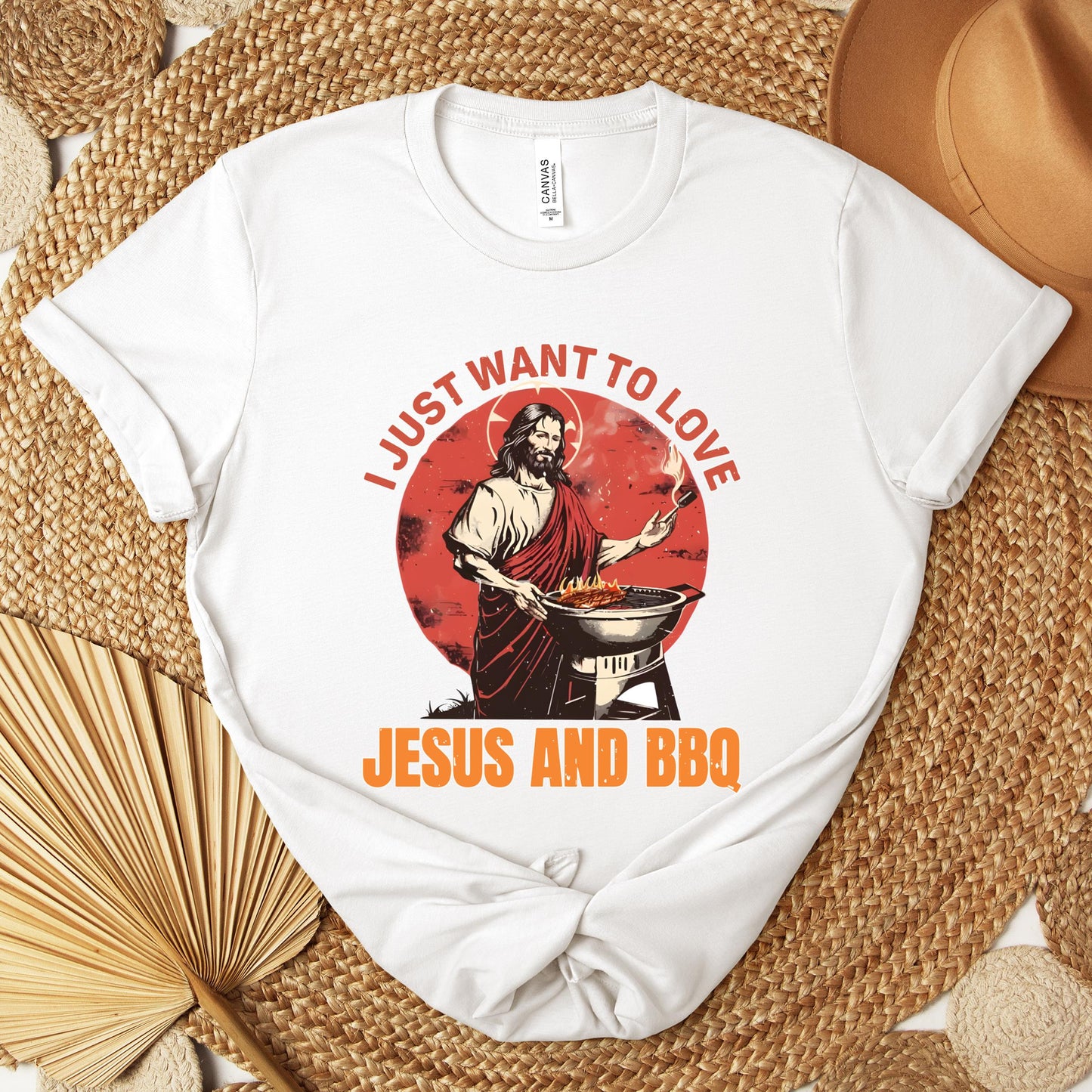 I Just Want To Love Jesus And BBQ Premium T-shirt
