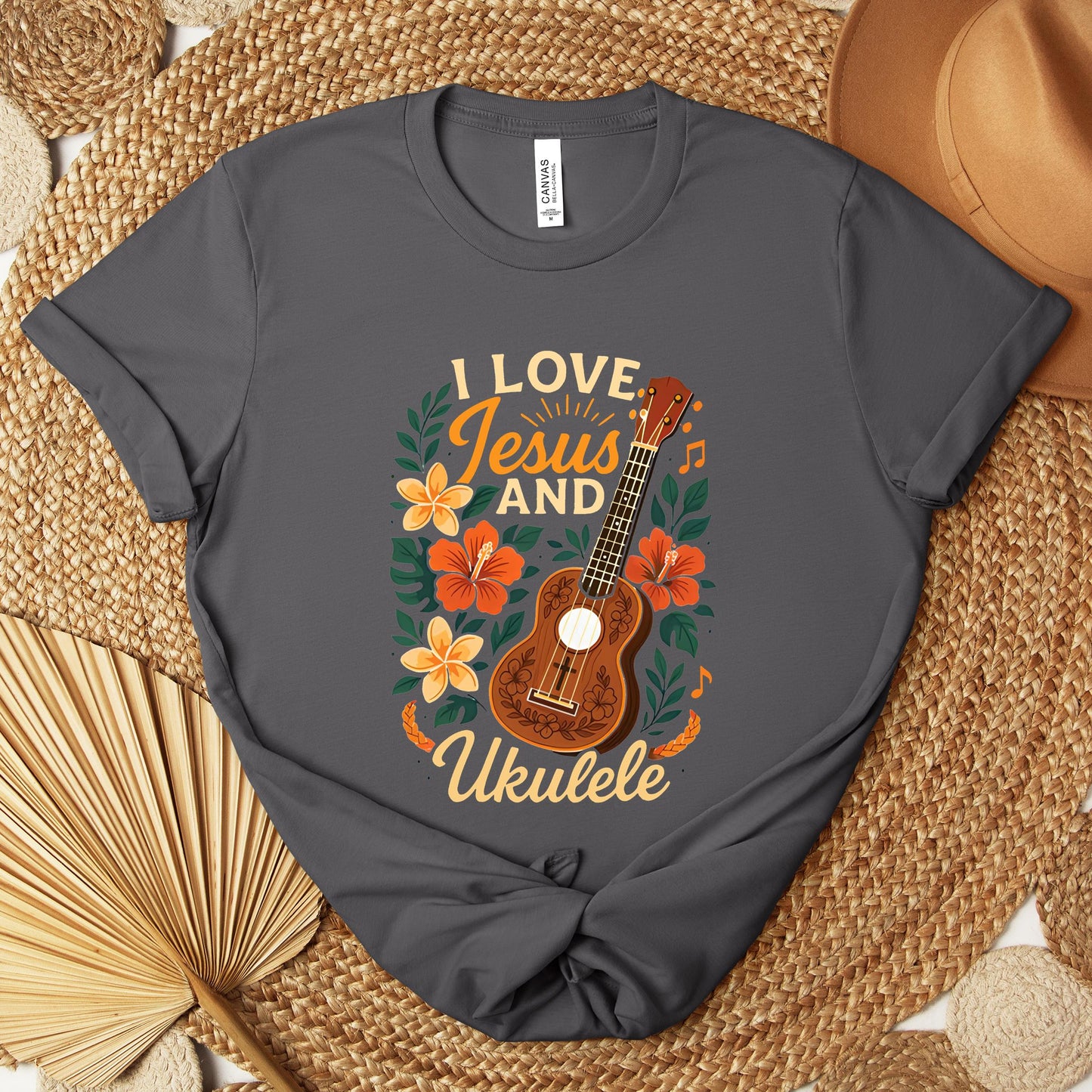 I Love Jesus And Ukulele Premium T-shirt