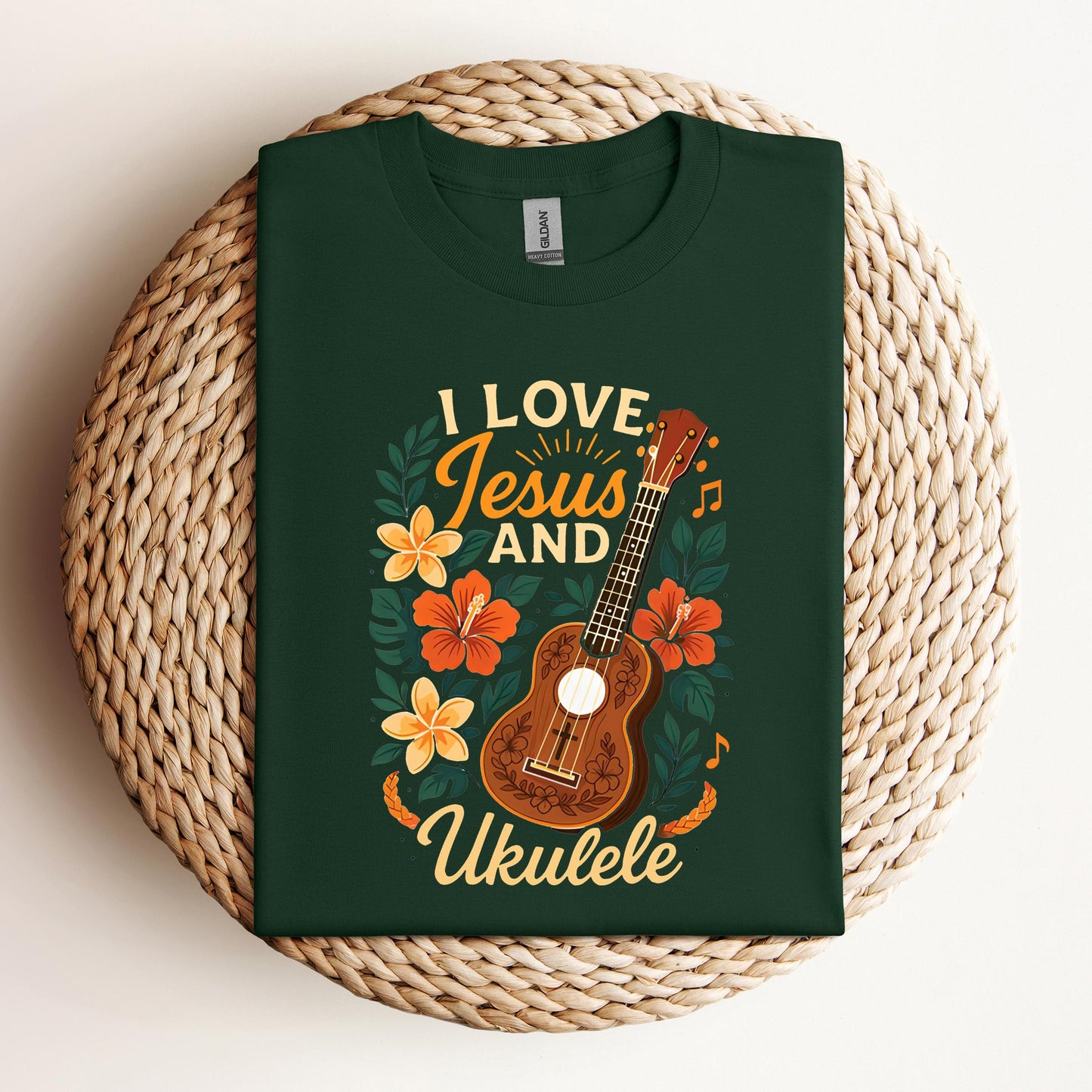 I Love Jesus And Ukulele