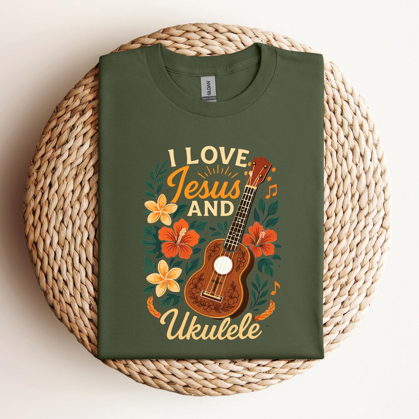 I Love Jesus And Ukulele