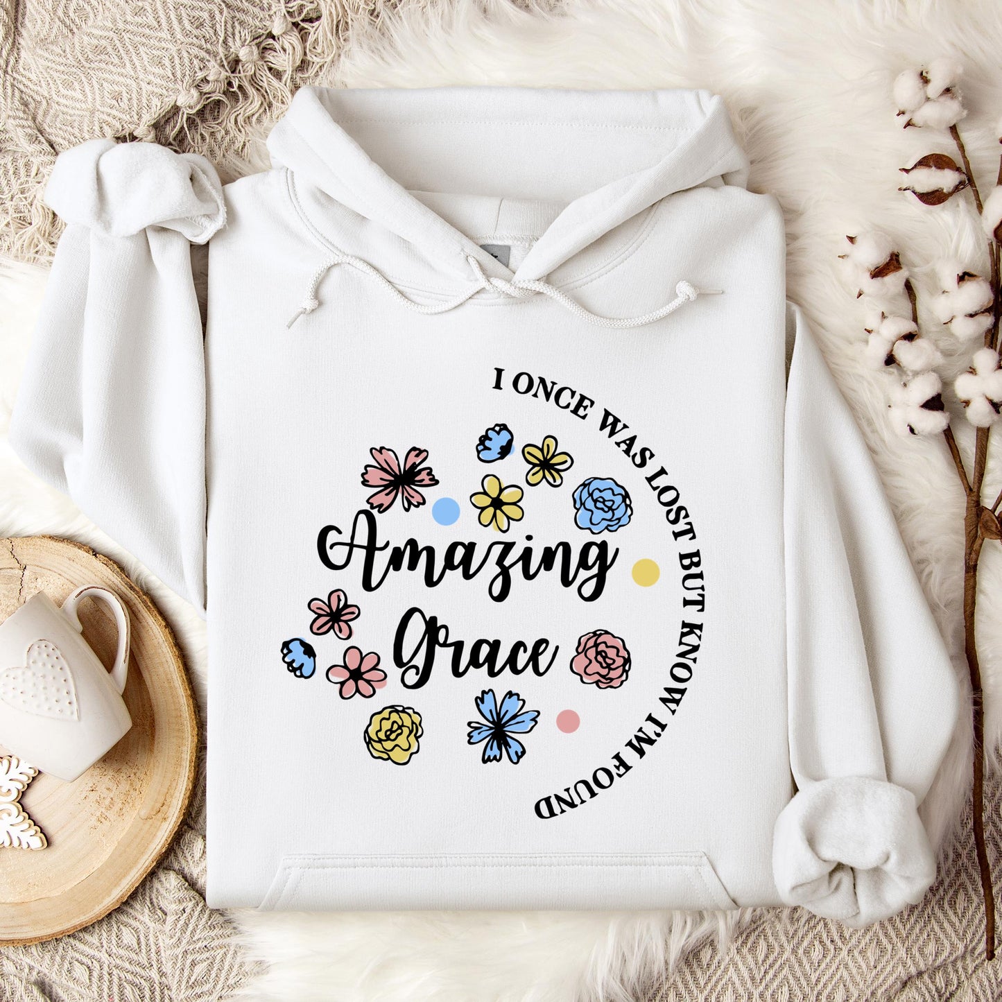 I Once Was Lost But Know I'm Found Amazing Grace 01 Hoodie