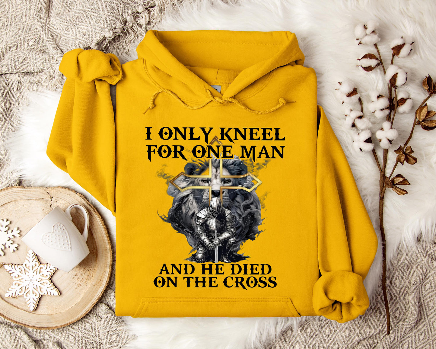 I Only Kneel For One Man And He Died On The Cross Lion Warrior