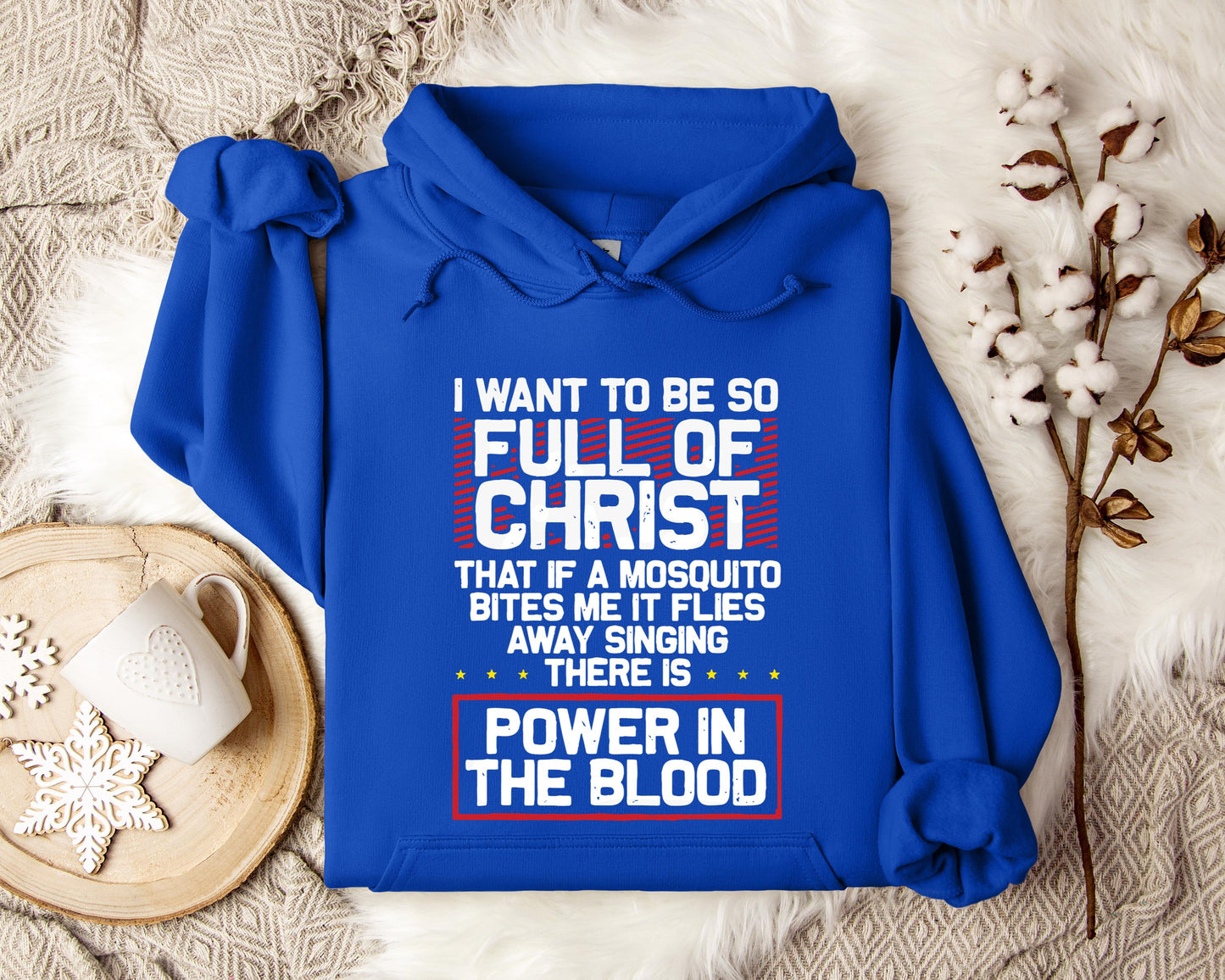 I Want To Be So Full Of Christ Power In The Blood Hoodie