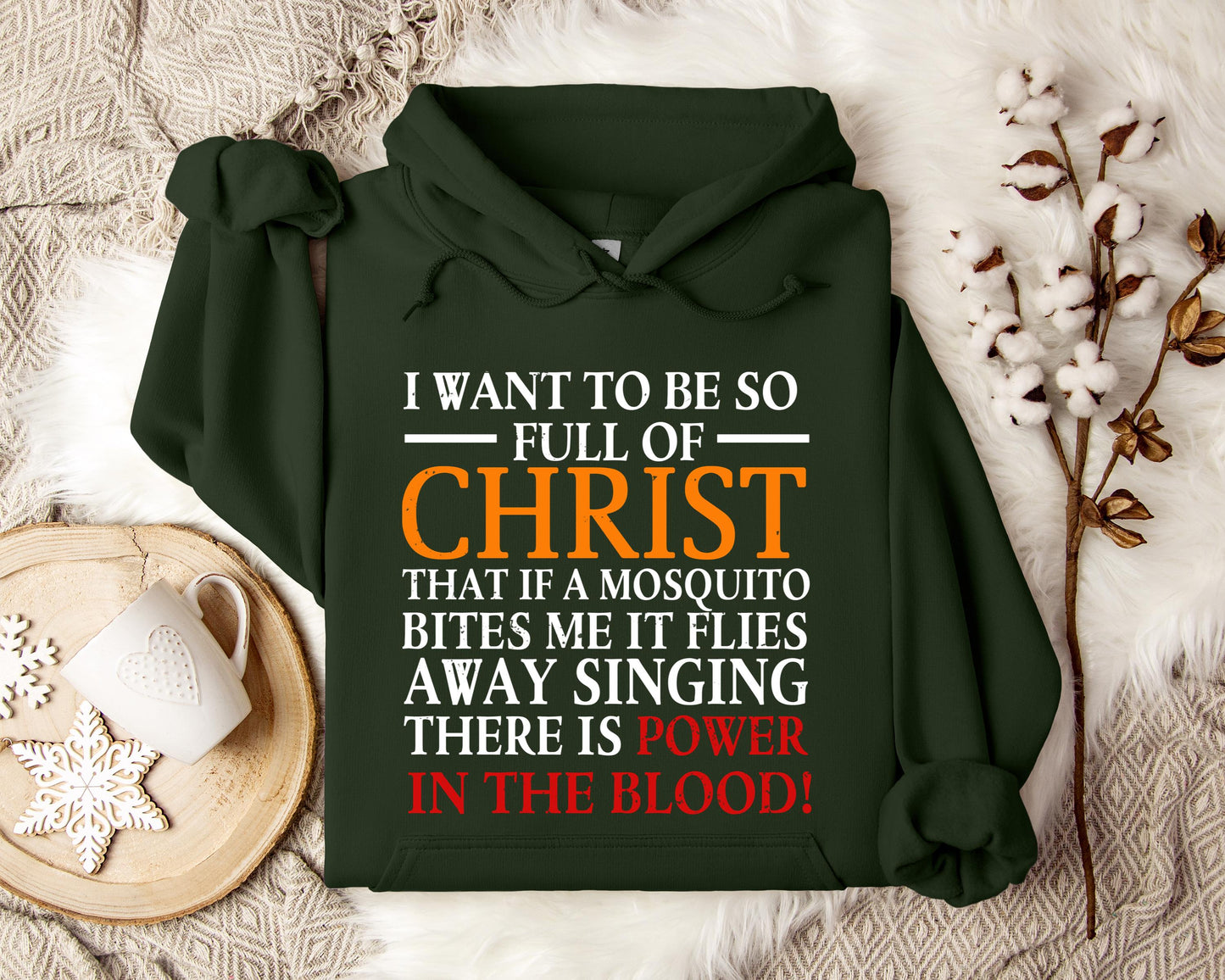 I Want To Be So Full Of Christ Hoodie