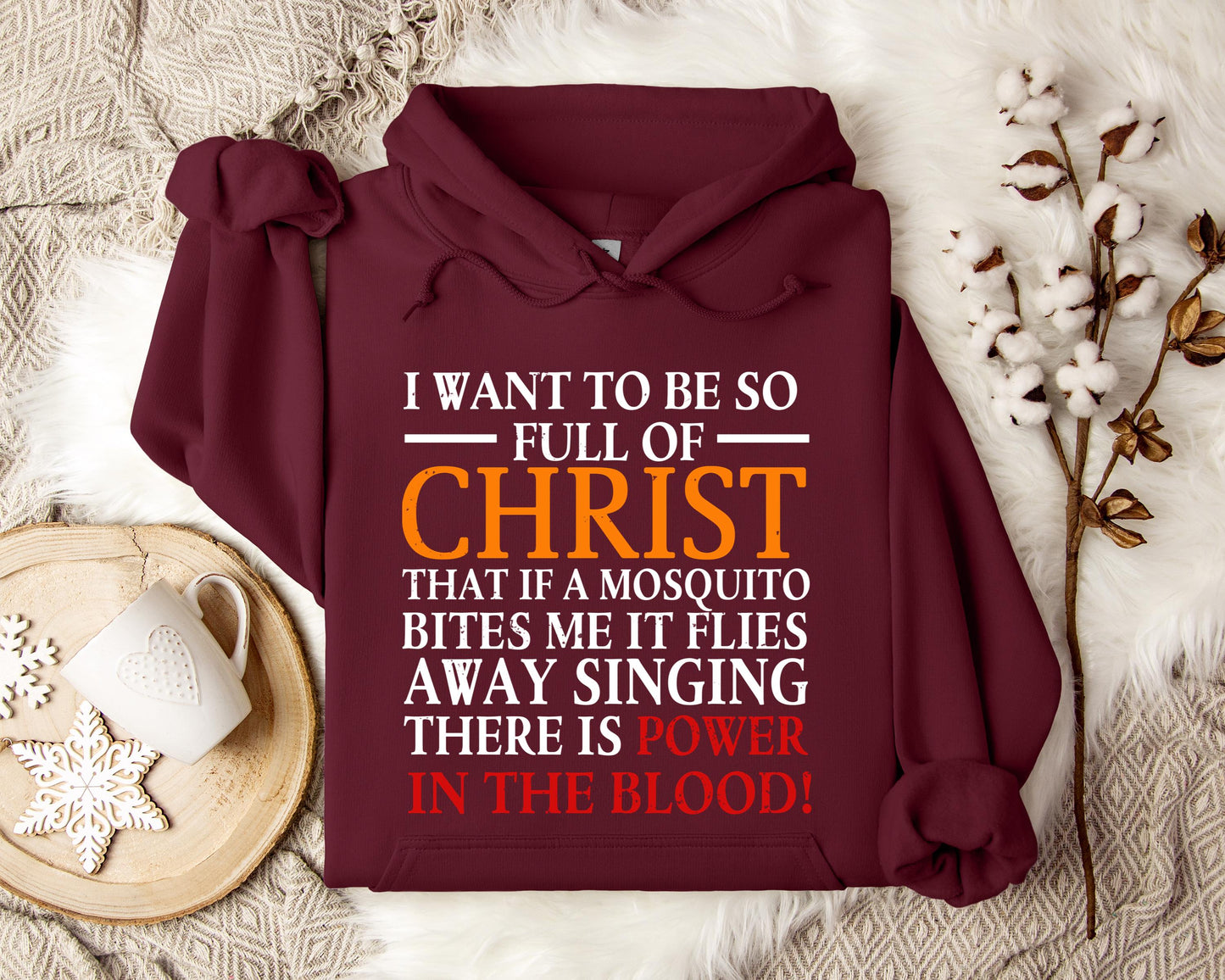 I Want To Be So Full Of Christ Hoodie