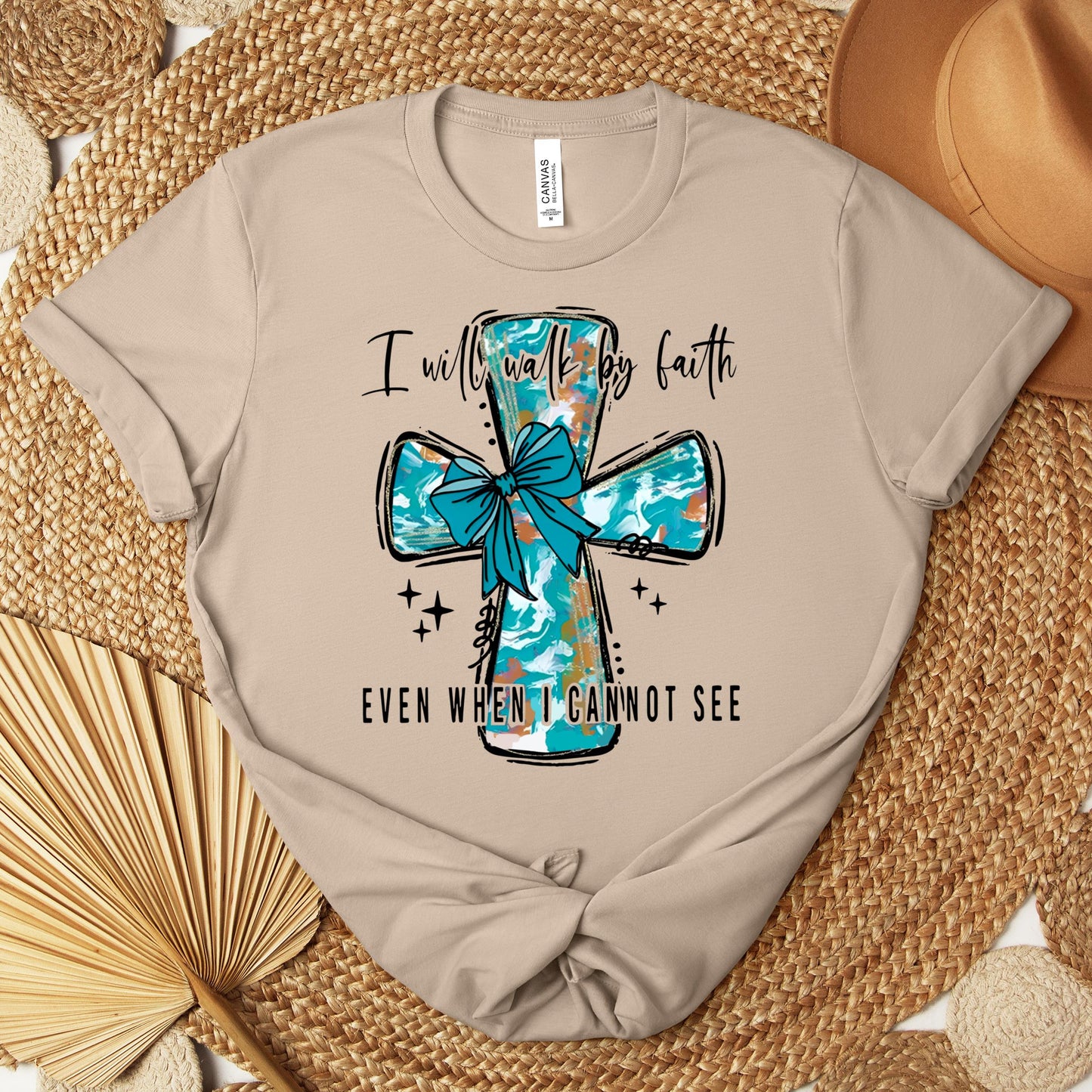 I Will Walk By Faith Even When I Cannot See Premium T-shirt