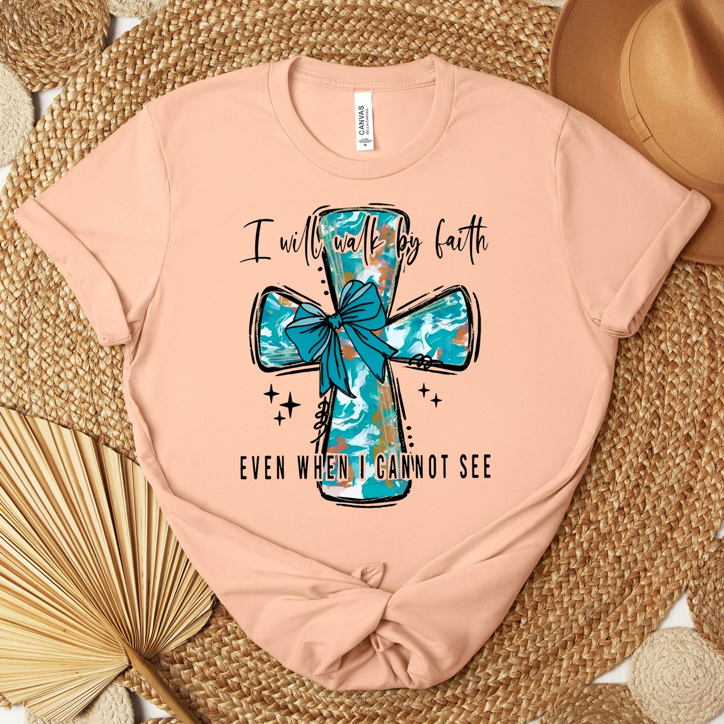 I Will Walk By Faith Even When I Cannot See Premium T-shirt