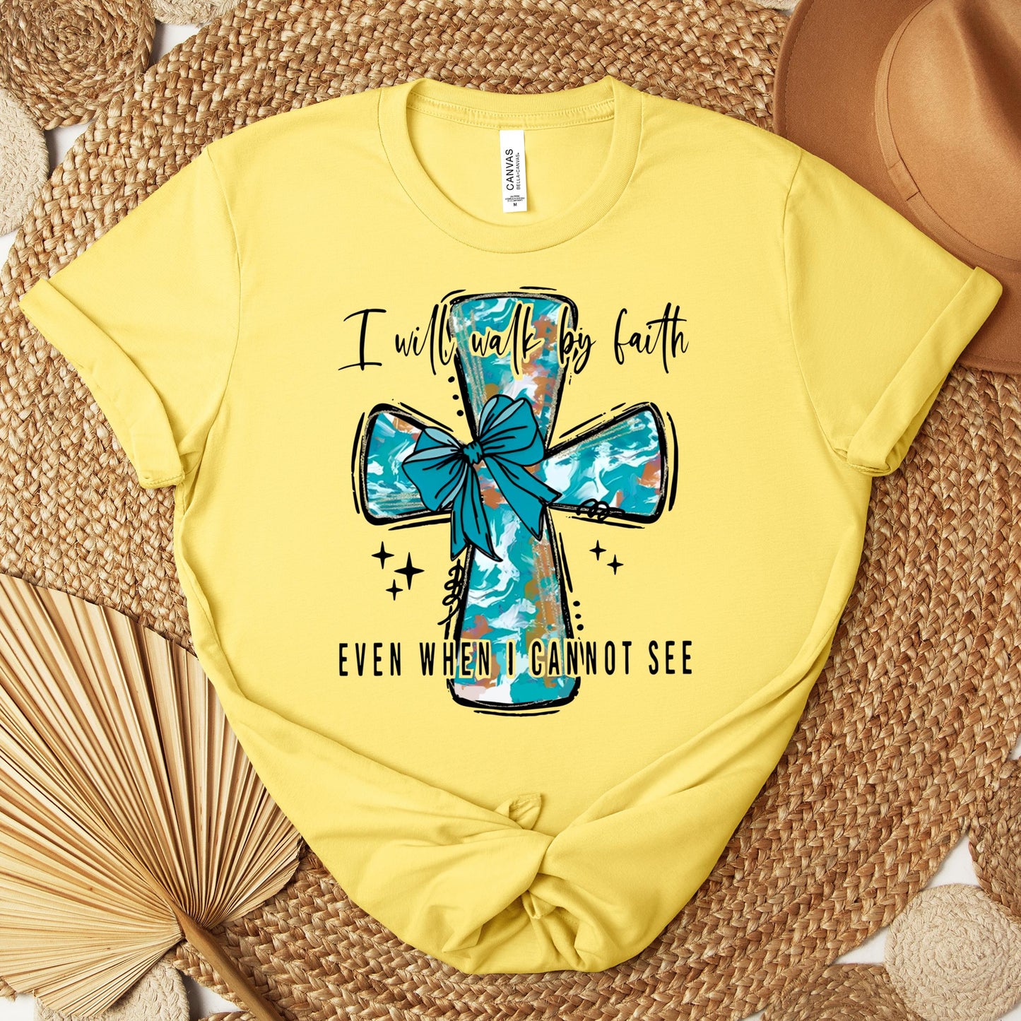 I Will Walk By Faith Even When I Cannot See Premium T-shirt