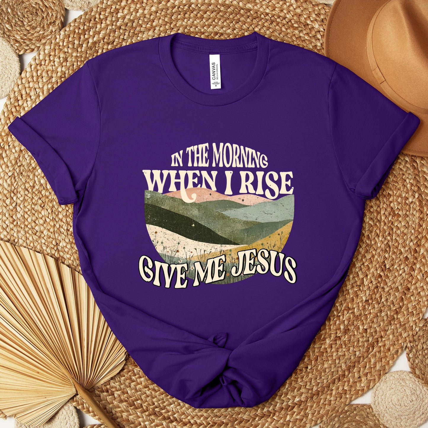 In The Morning When I Rise Give Me Jesus Premium T-shirt
