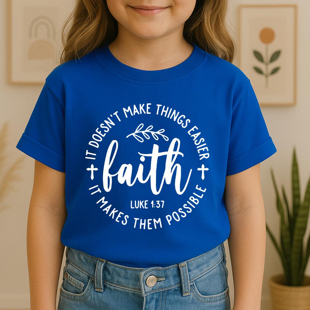 It Doesn't Make Things Easier It Makes Them Possible Faith Luke 1.37
