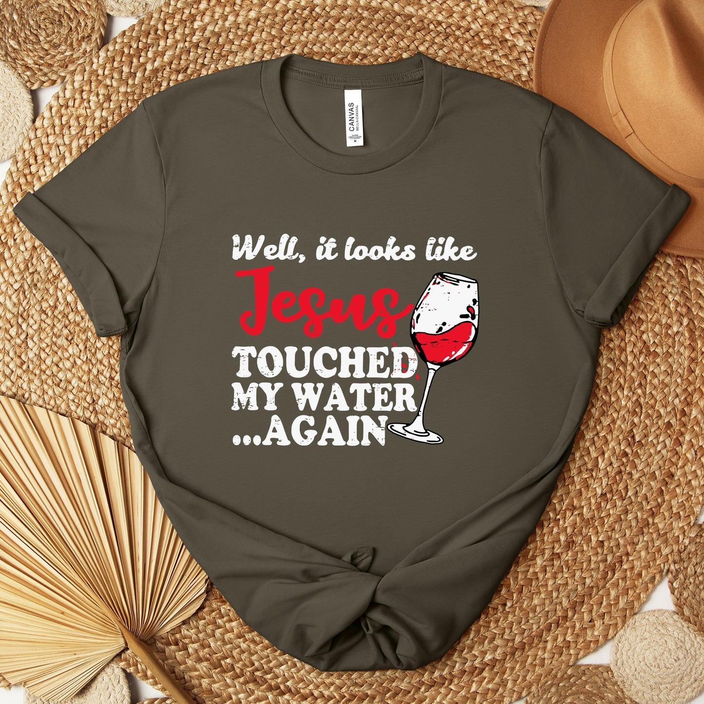 It Looks Like Jesus Touched My Water Again Premium T-shirt