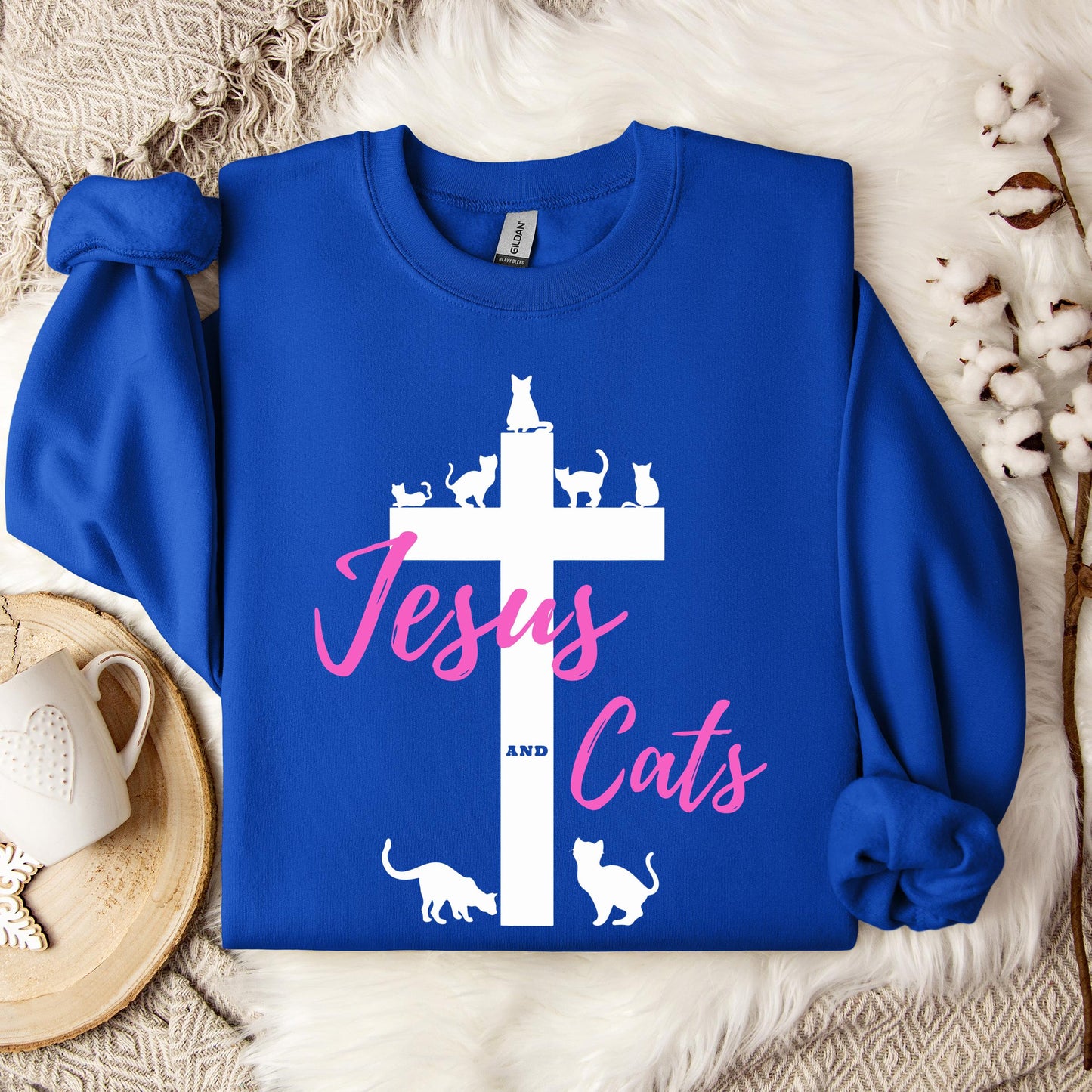 Jesus And Cats Sweatshirt