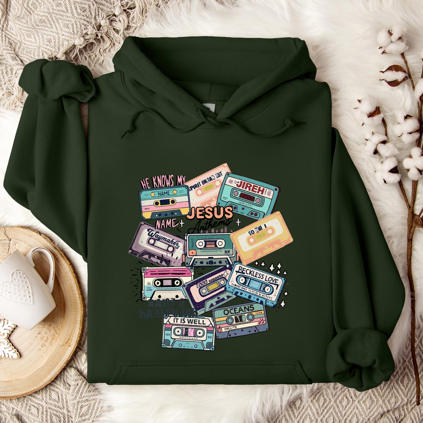 Jesus Anthems Retro Hoodie