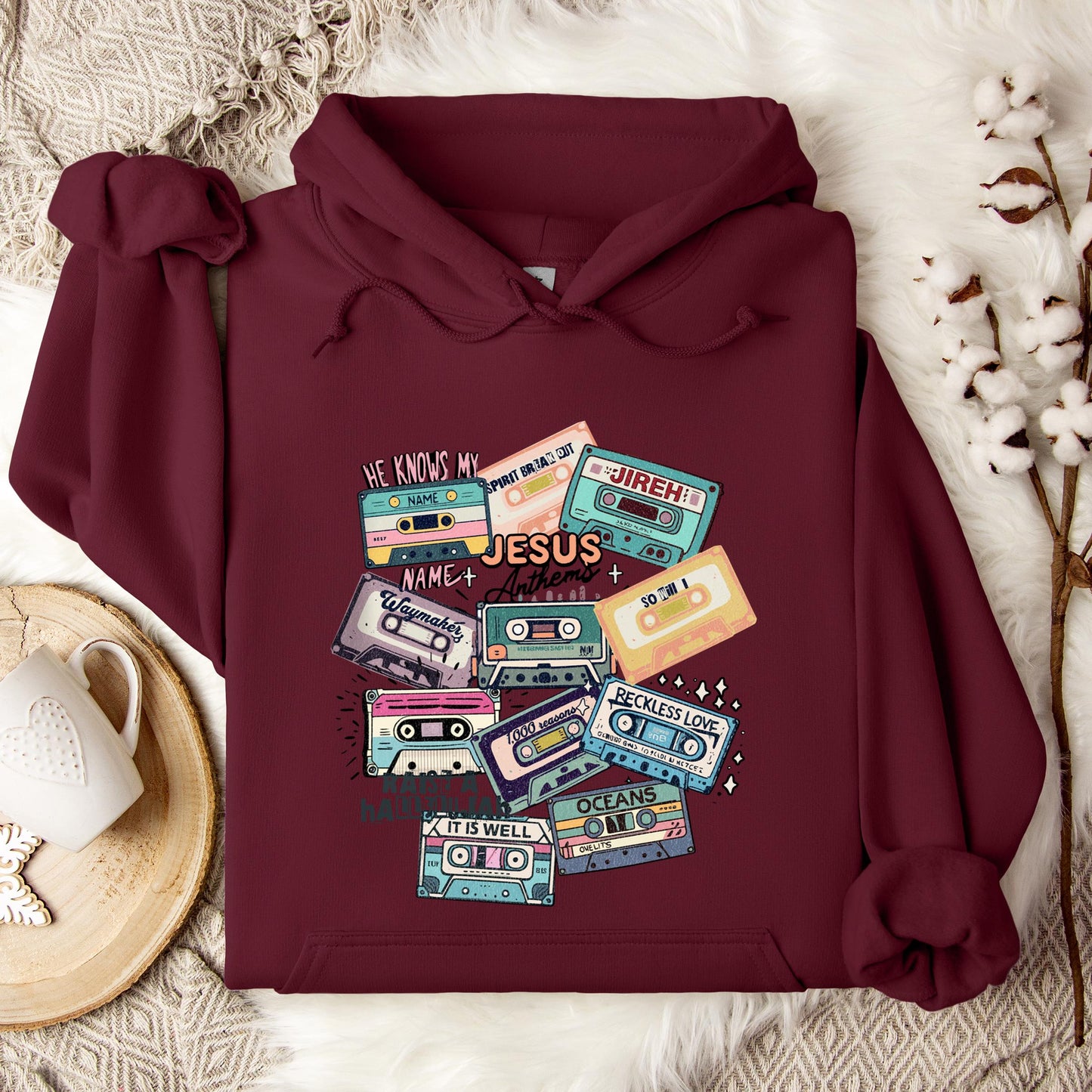 Jesus Anthems Retro Hoodie