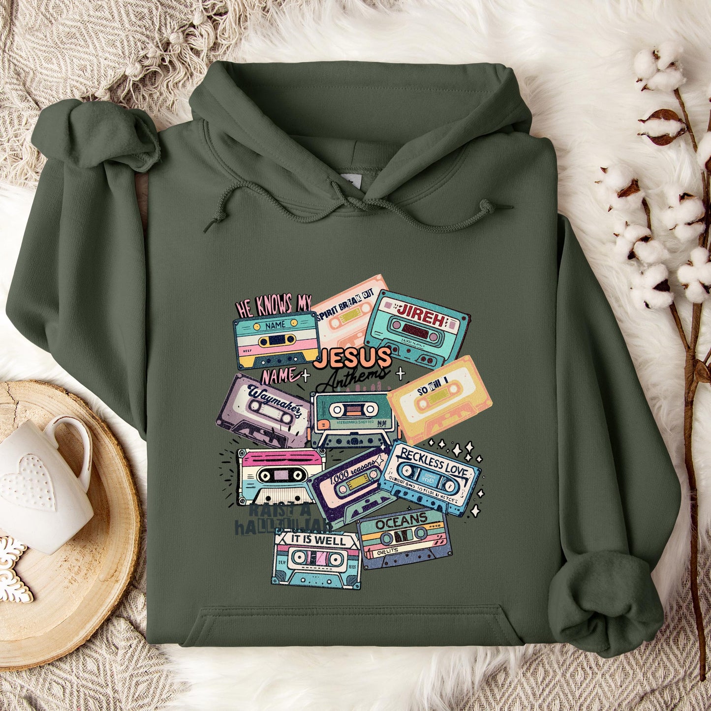 Jesus Anthems Retro Hoodie
