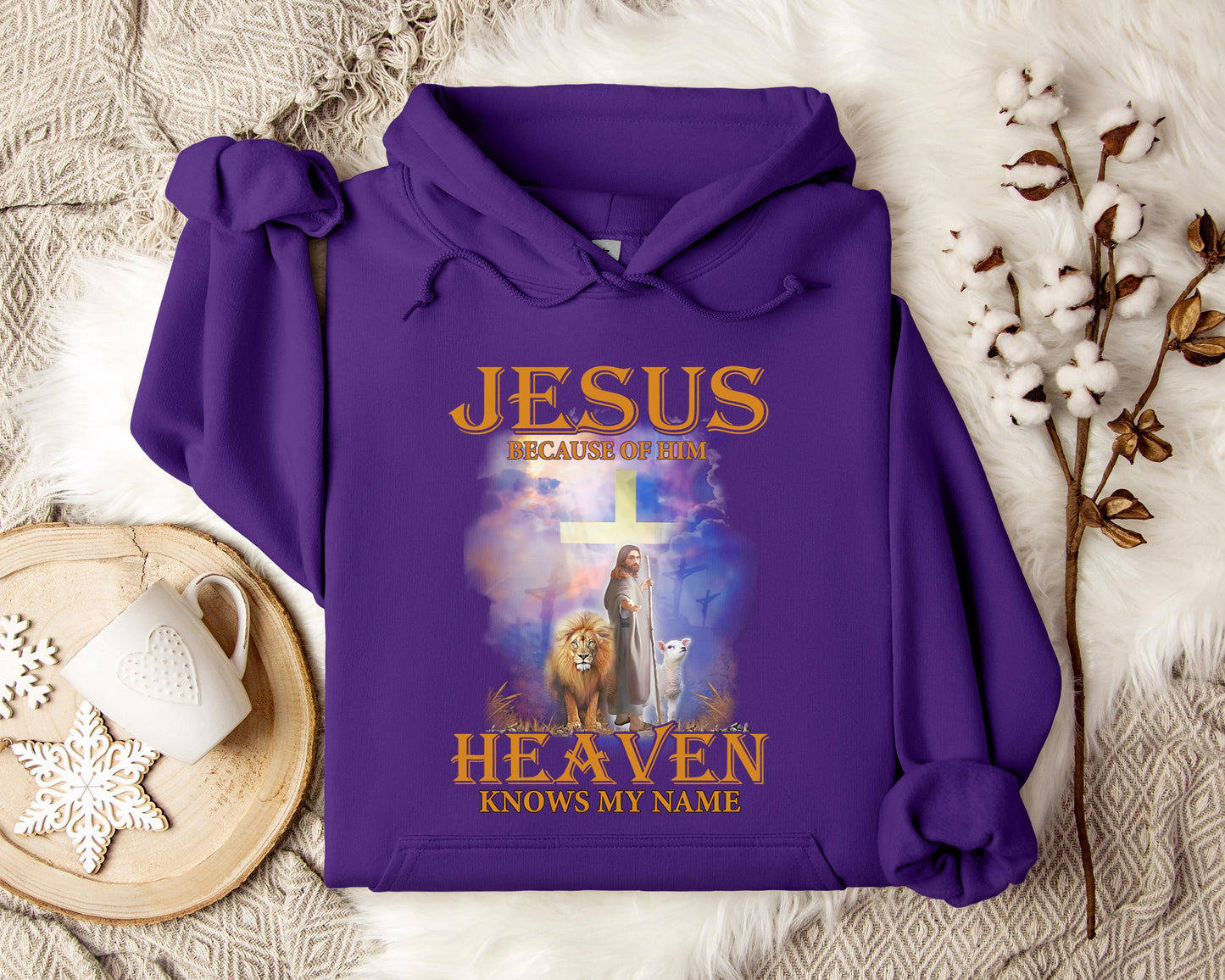 Jesus Because Of Him Heaven Knows My Name 2 Hoodie
