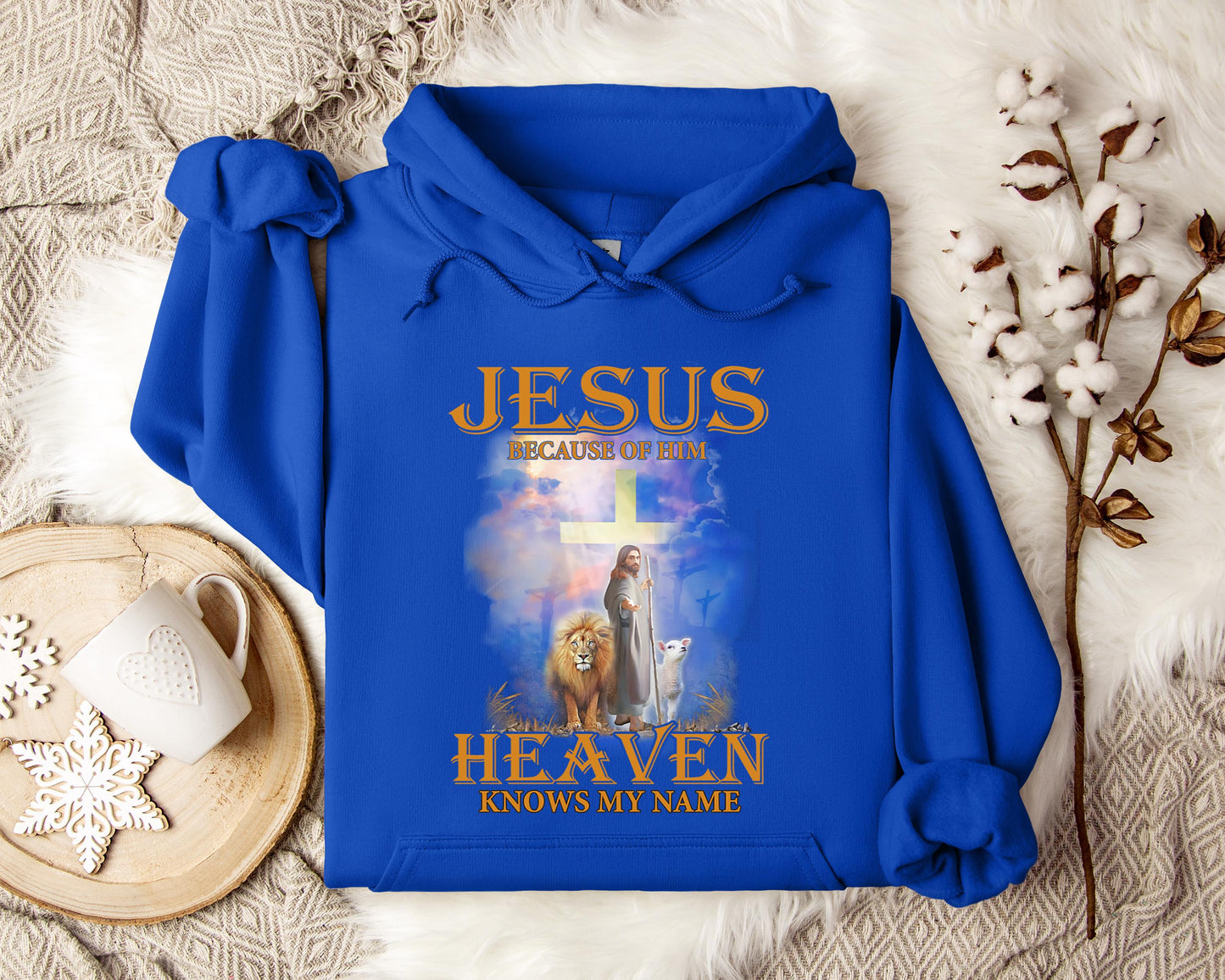 Jesus Because Of Him Heaven Knows My Name 2 Hoodie