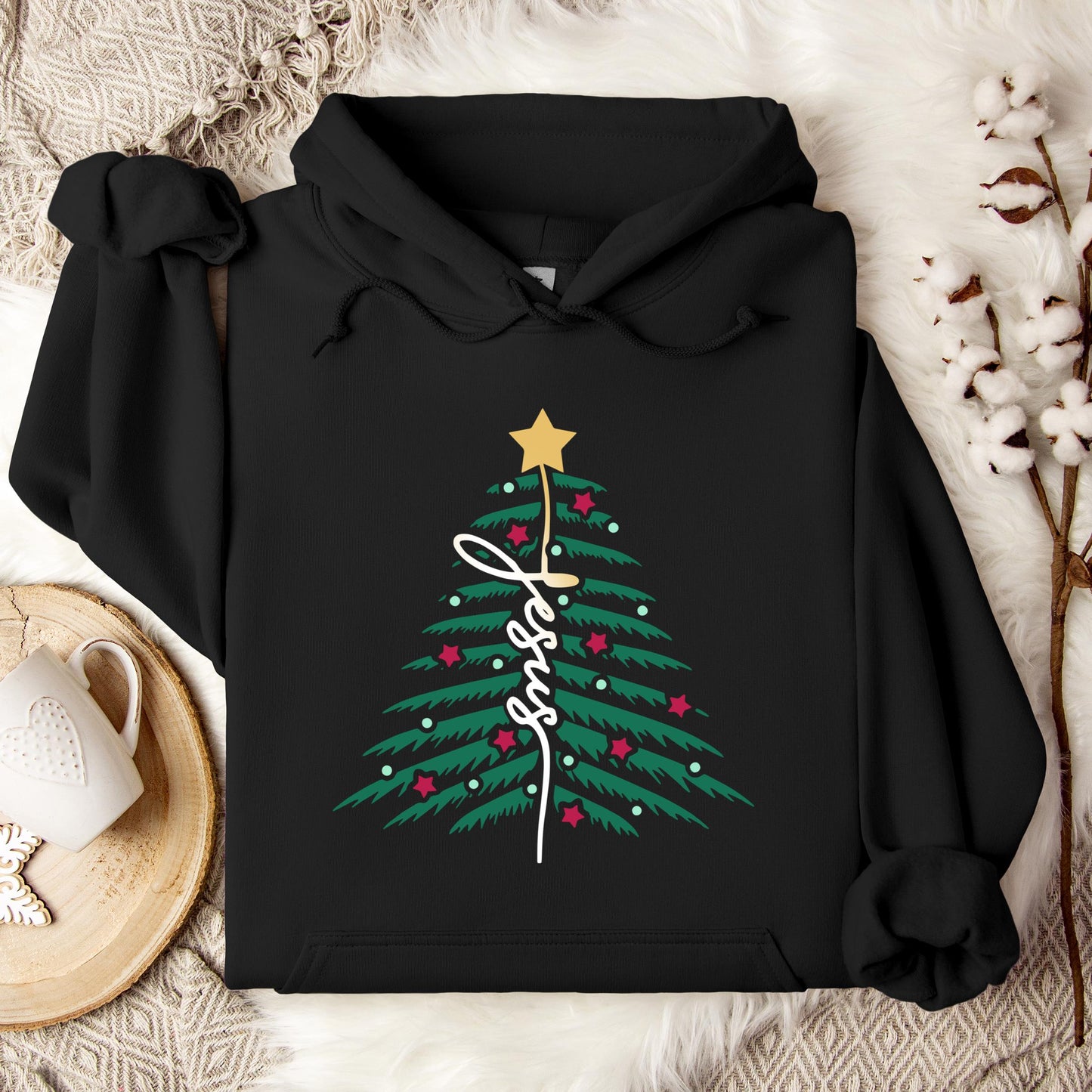 Jesus Christmas Tree 01 Hoodie