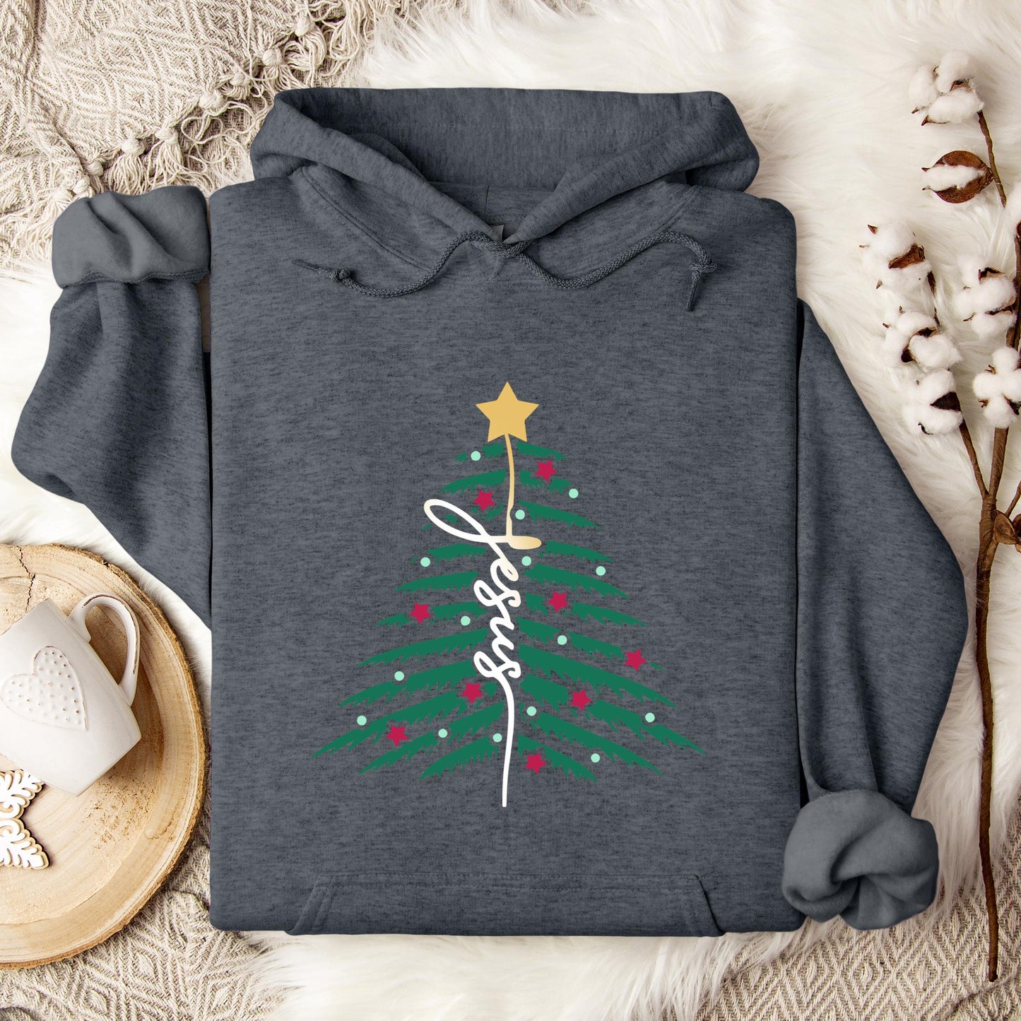 Jesus Christmas Tree 01 Hoodie