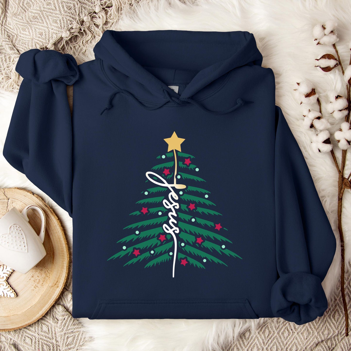 Jesus Christmas Tree 01 Hoodie