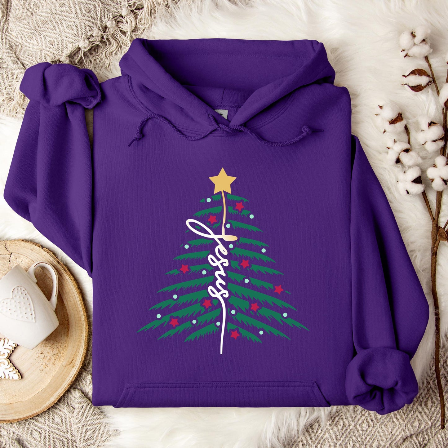 Jesus Christmas Tree 01 Hoodie