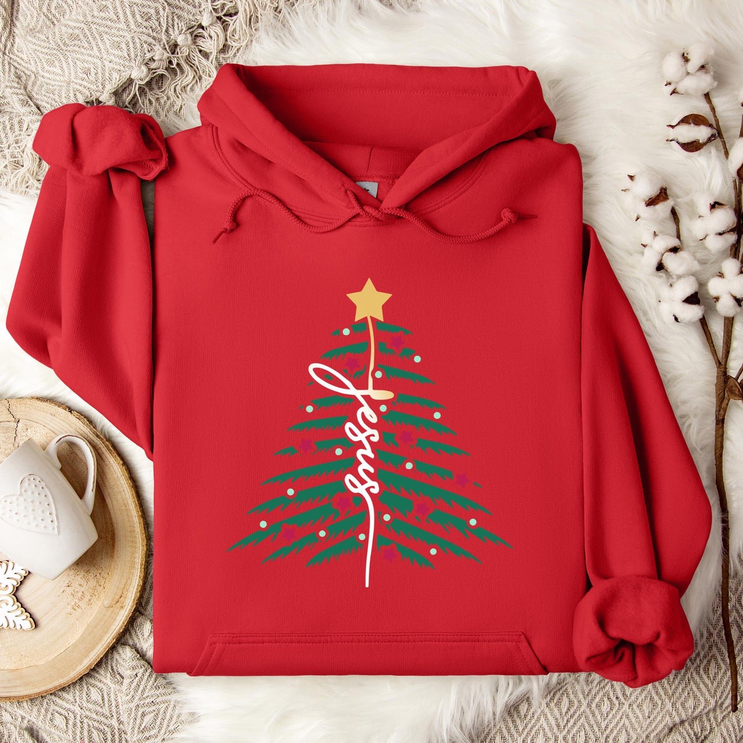 Jesus Christmas Tree 01 Hoodie