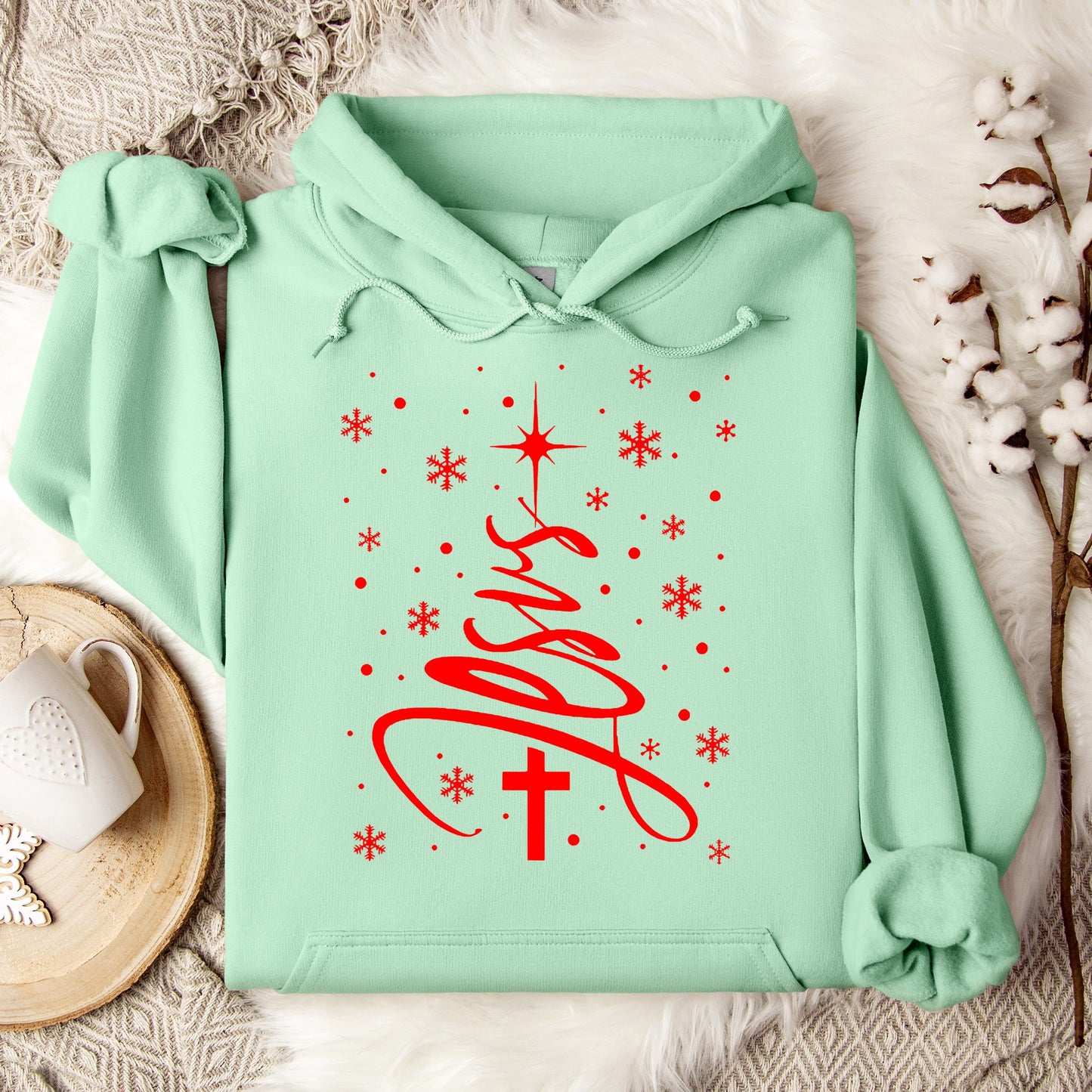 Jesus Christmas Tree Hoodie