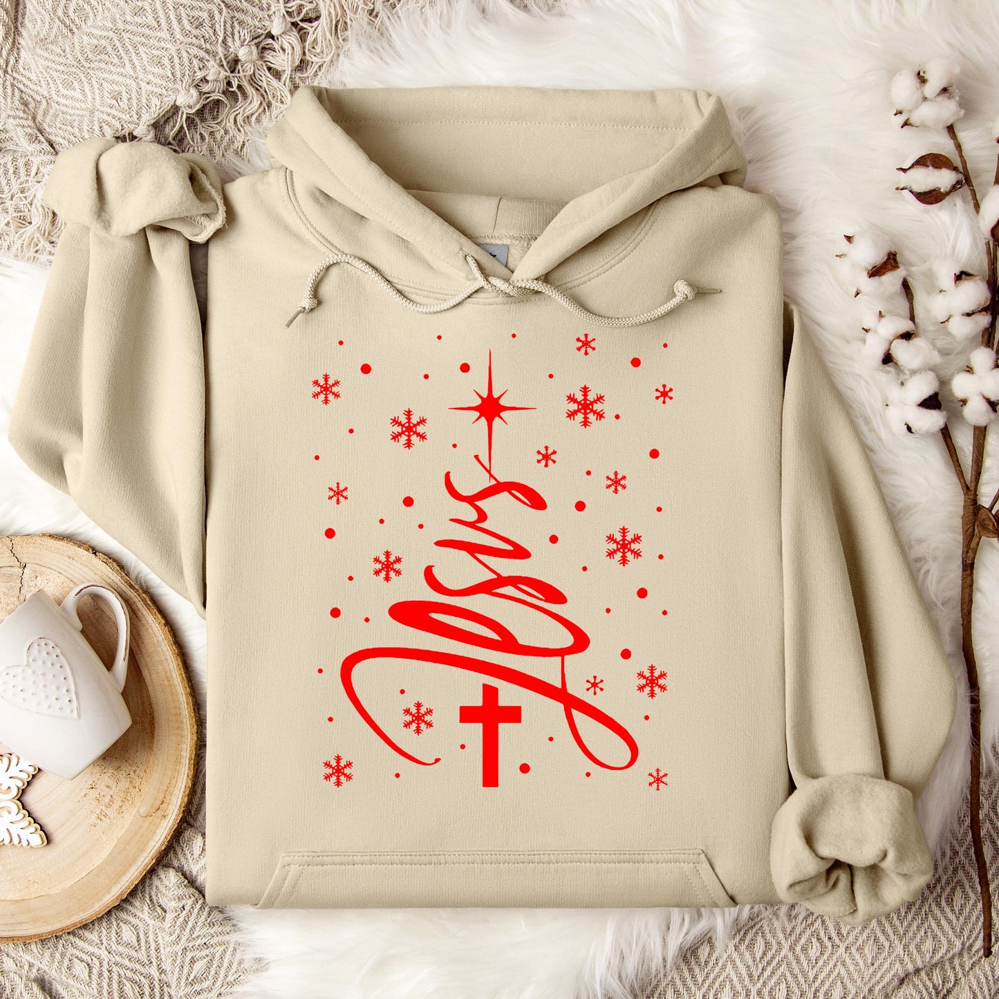 Jesus Christmas Tree Hoodie