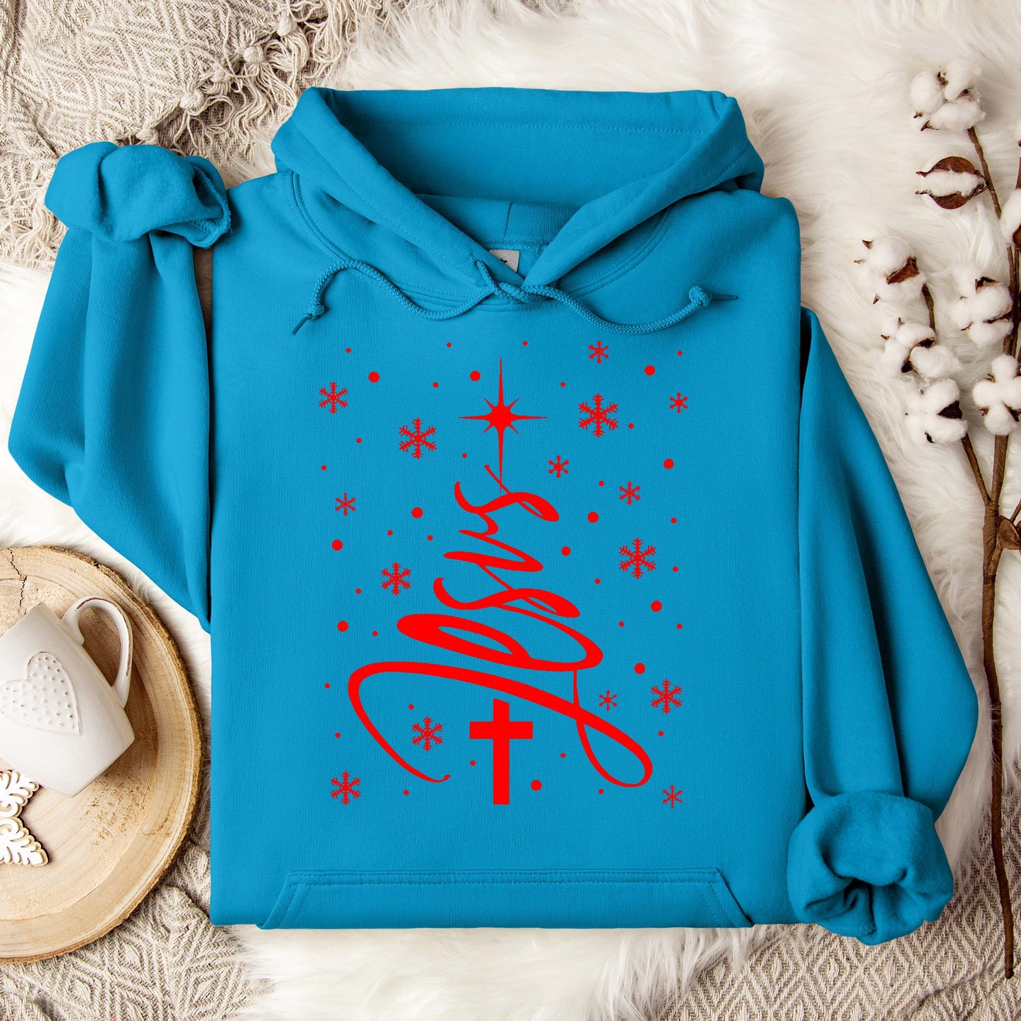 Jesus Christmas Tree Hoodie