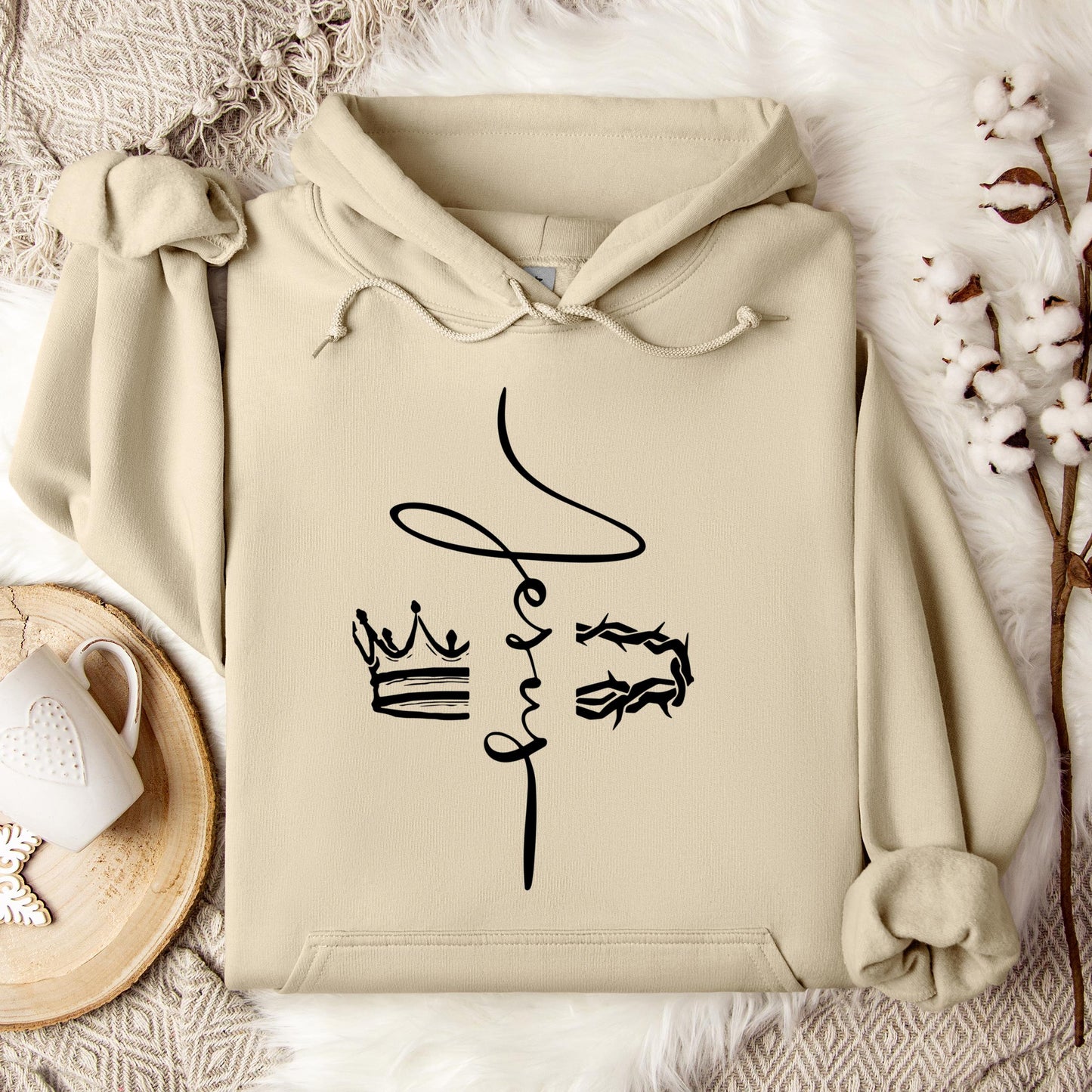 Jesus Cross Crown Thorn Hoodie