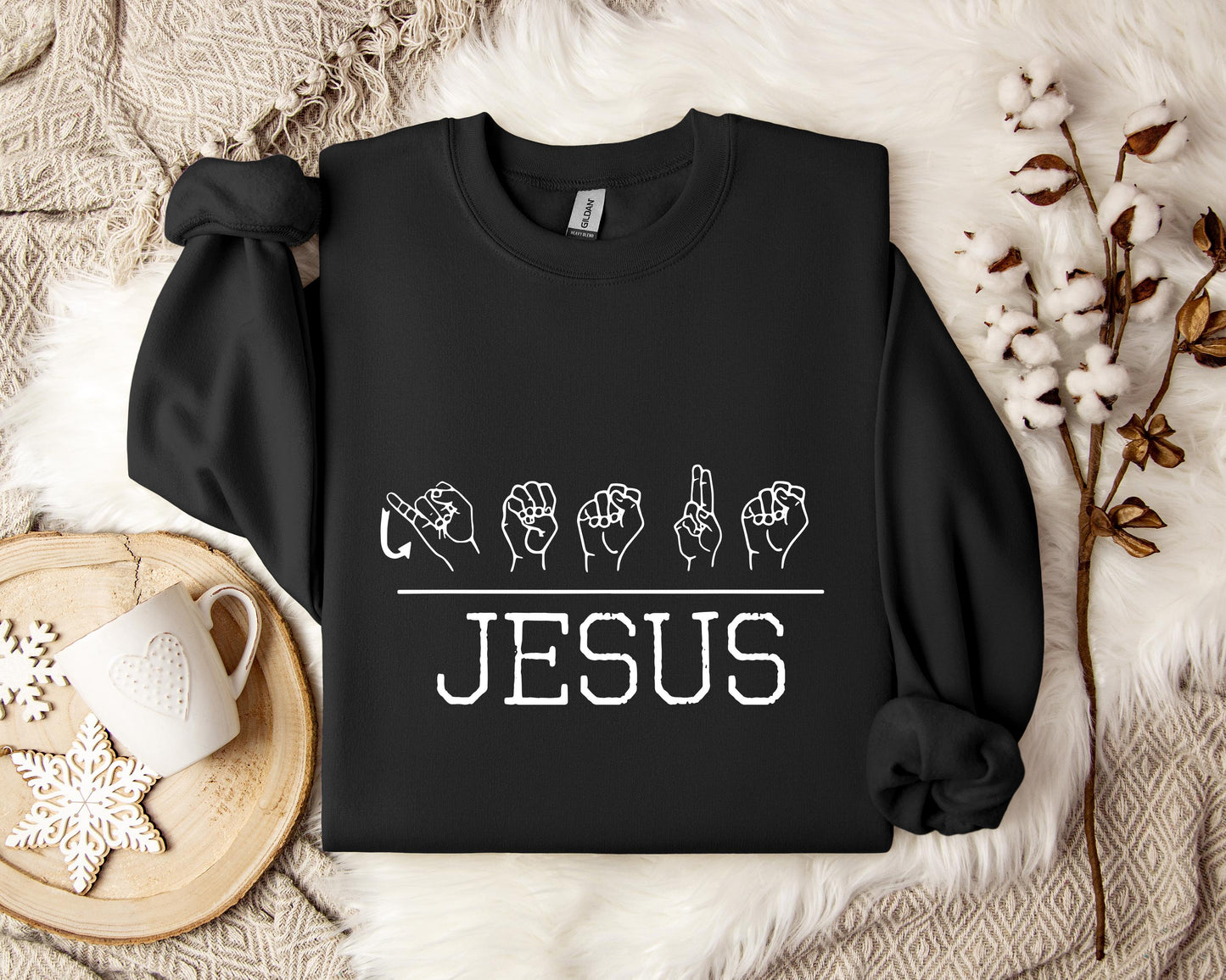 Jesus Hand Signs Sweatshirt
